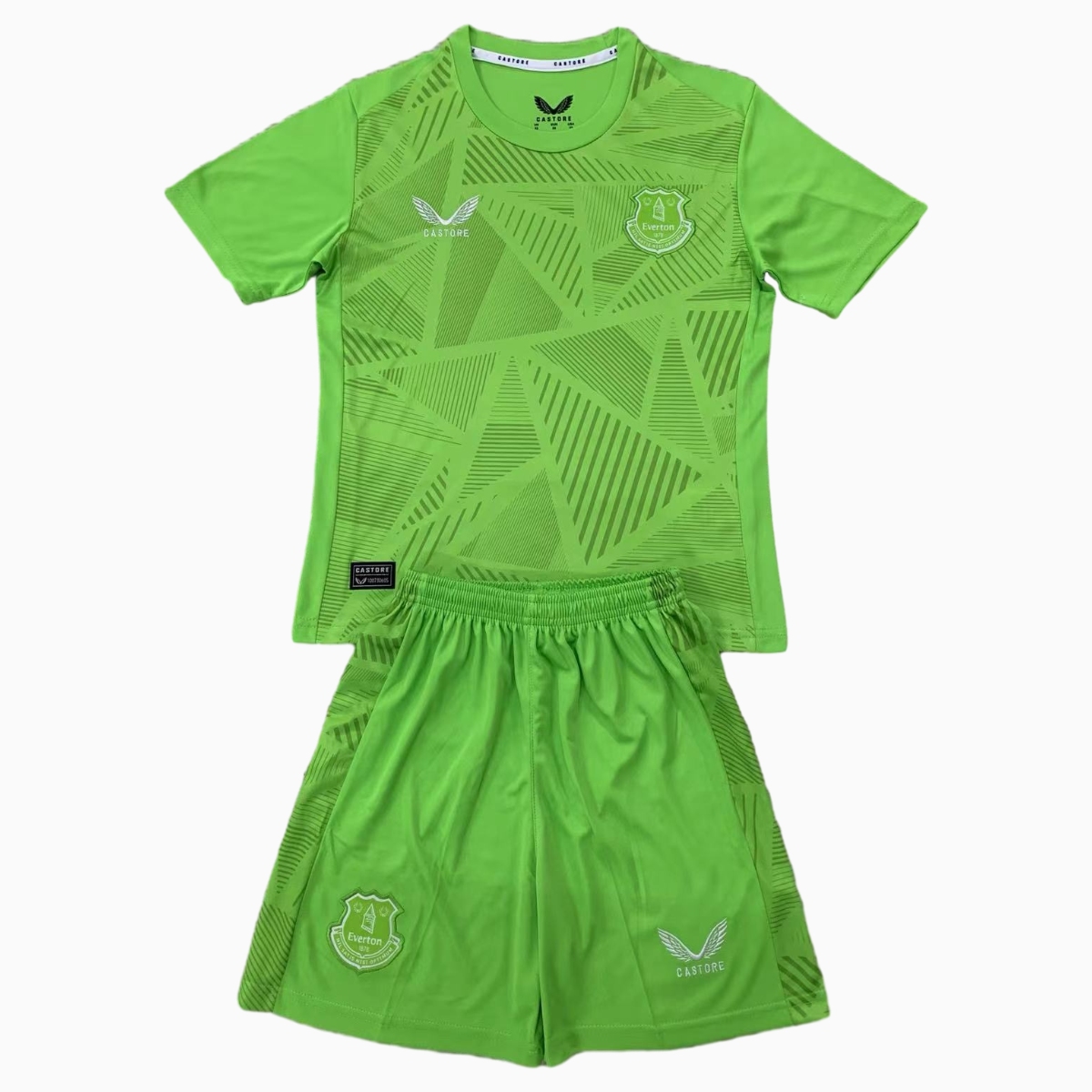 Everton 24-25 Light Green Goalkeeper Kids Kit - Unitedfutballjersey