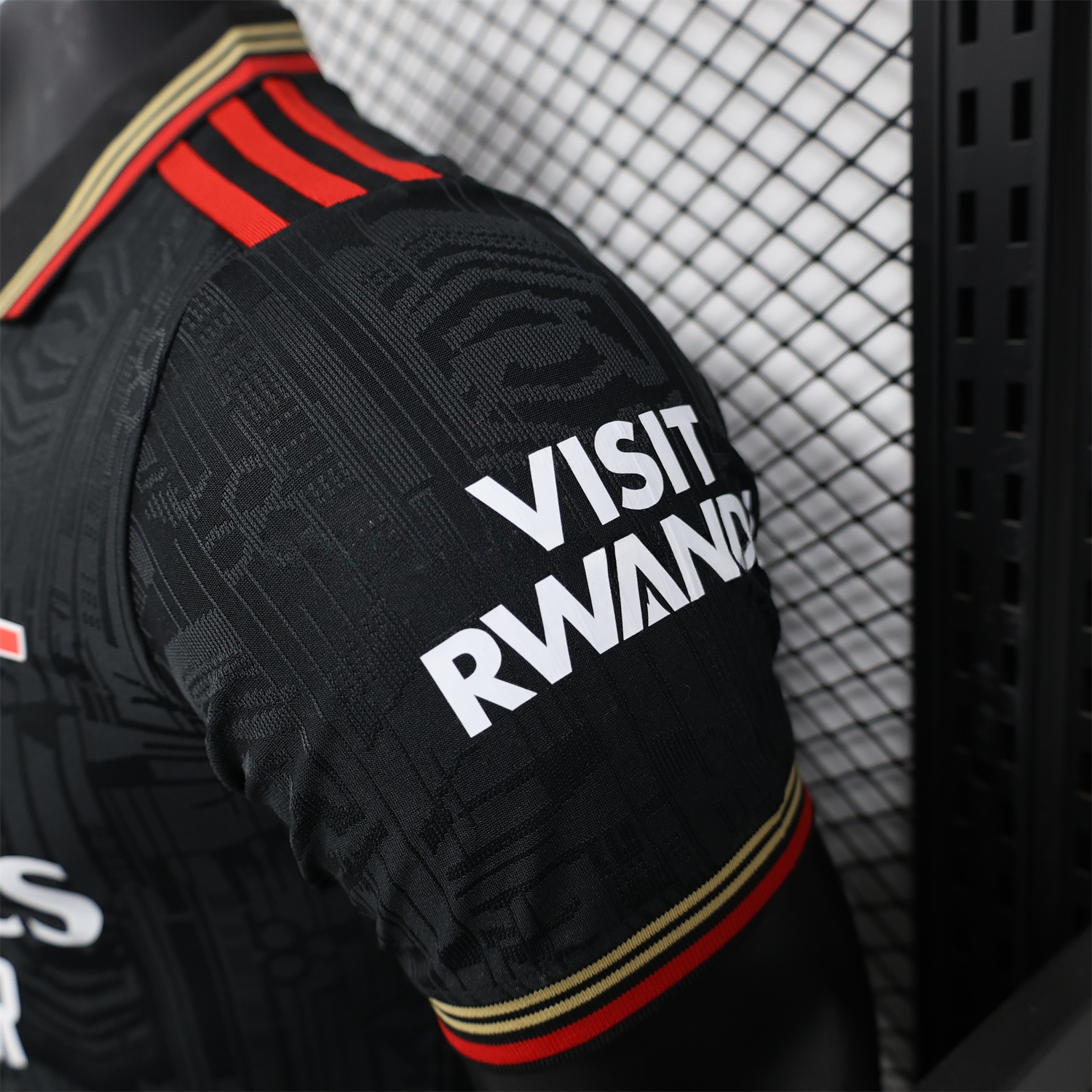 Arsenal 25-26 Black POLO Throwback Trefoil Jersey - Player Version - Unitedfutballjersey