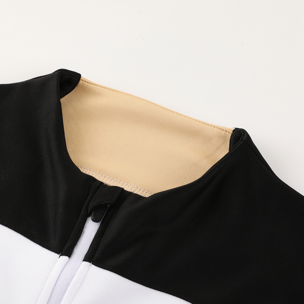 Che 23-24 Jacket Training Tracksuit - Black and White - Unitedfutballjersey