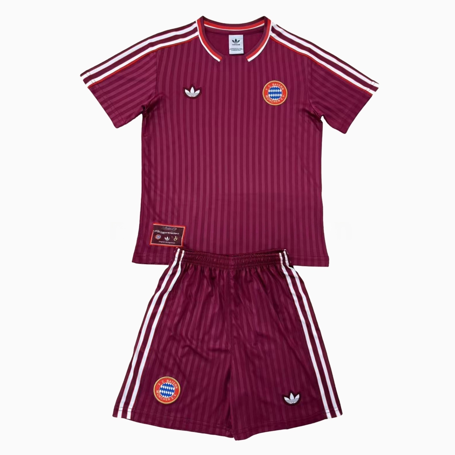 Bayern Munich 24-25 Red Terrace Icon Retro Style Kids Kit - Unitedfutballjersey