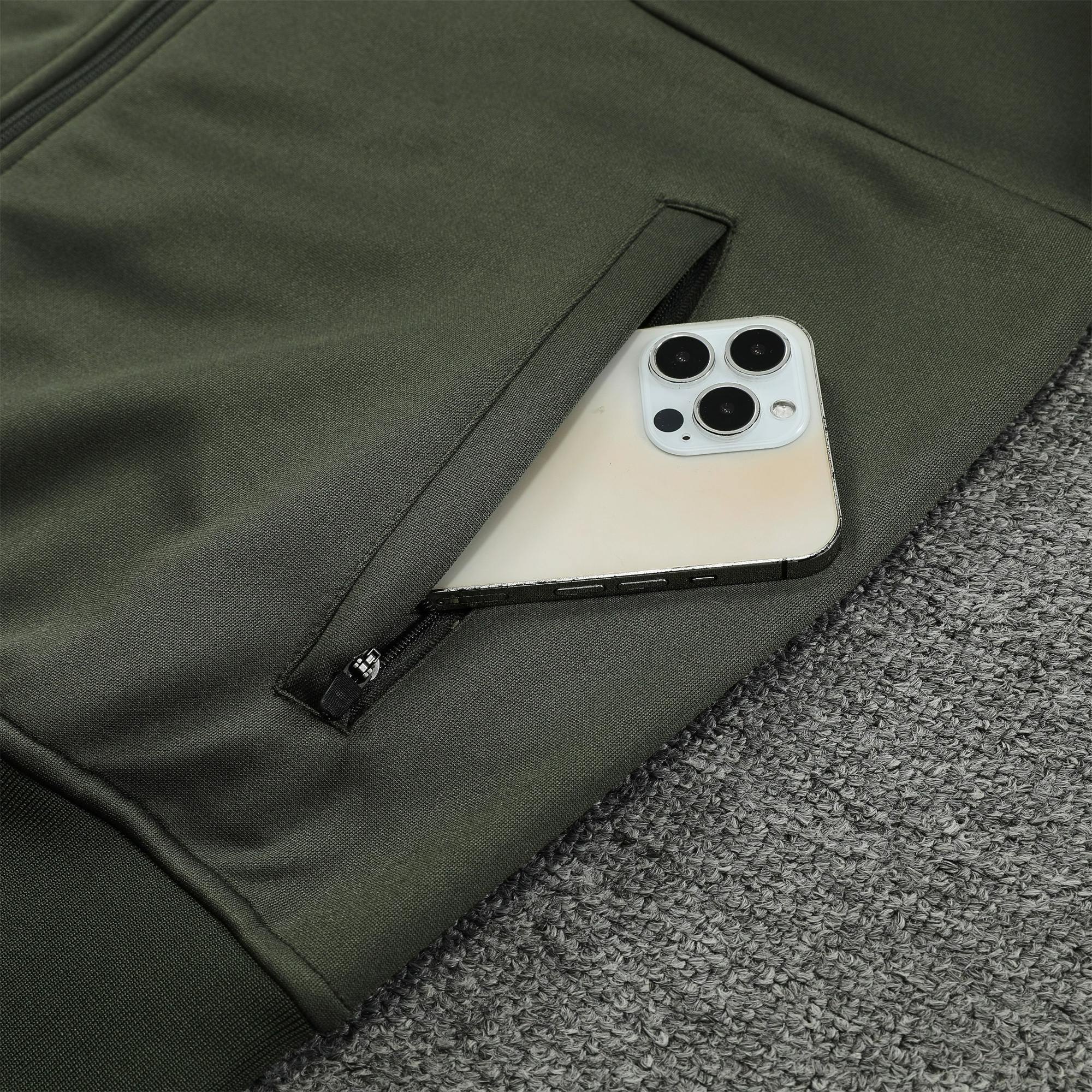 B.A.R.S.A 23-24 Jacket Training Tracksuit Green - Unitedfutballjersey