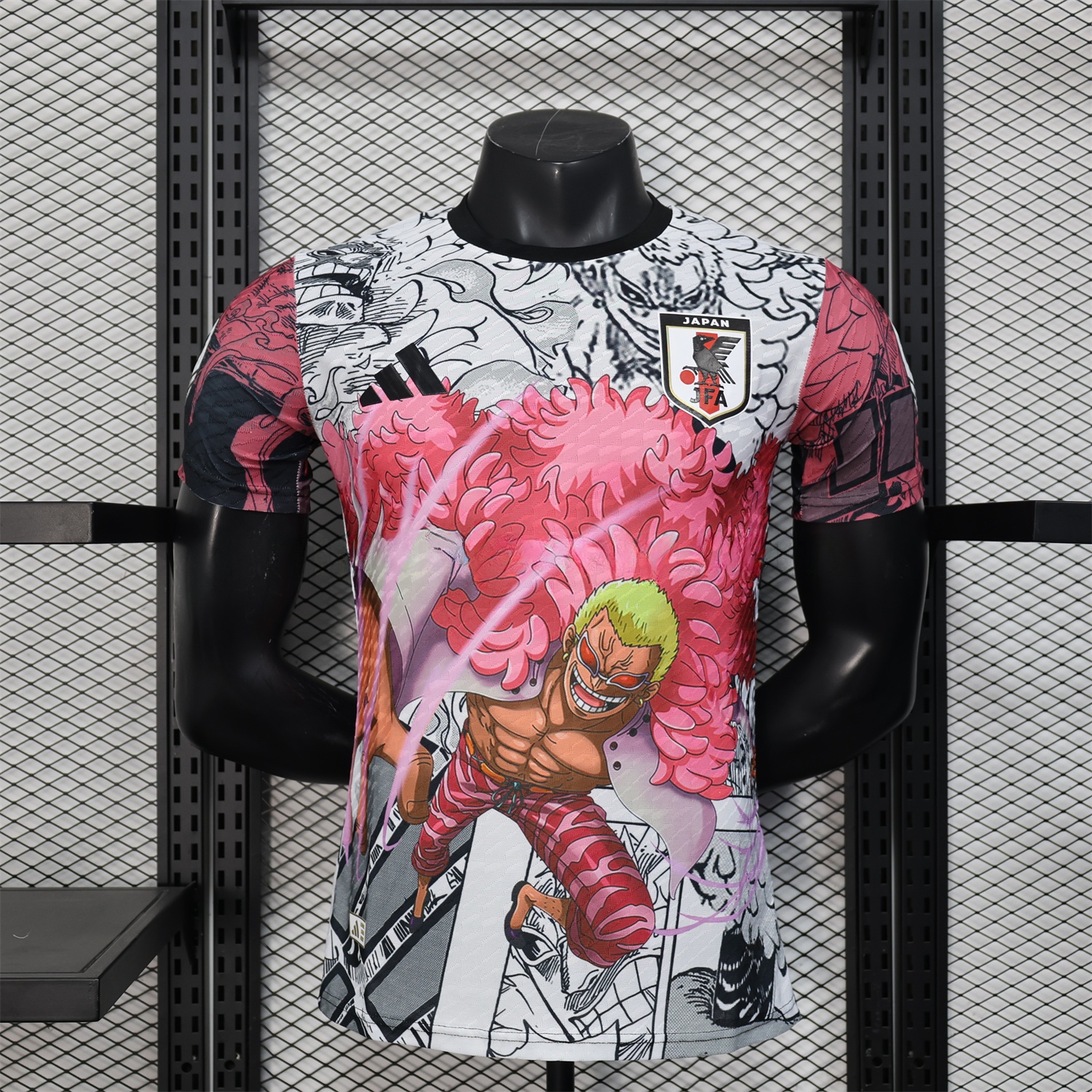 Japan 25-26 Donquixote Doflamingo Pink & White Special Jersey - Player Version - Unitedfutballjersey
