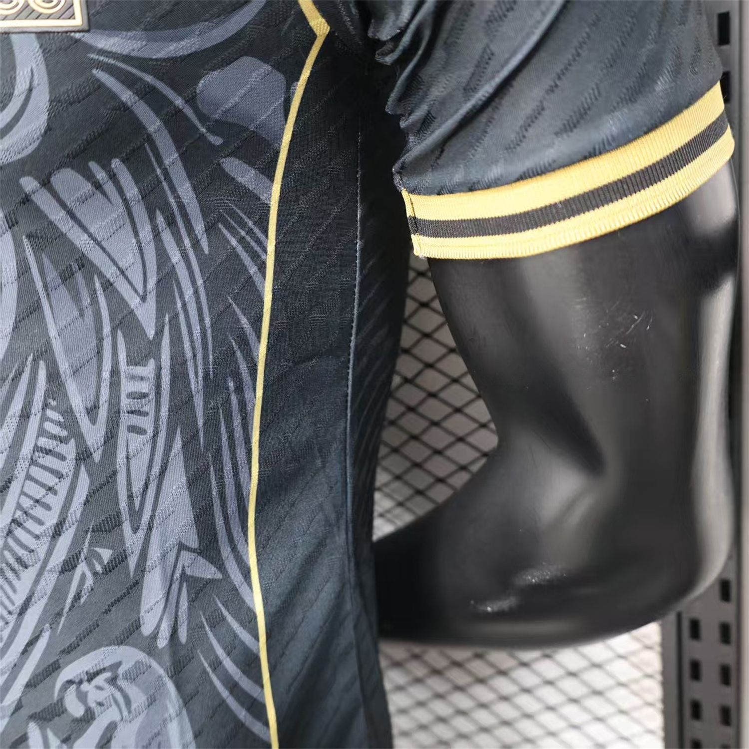 Mexico 25-26 Grey Eagle Sketch Black Gold Special Jersey - Player Version - Unitedfutballjersey