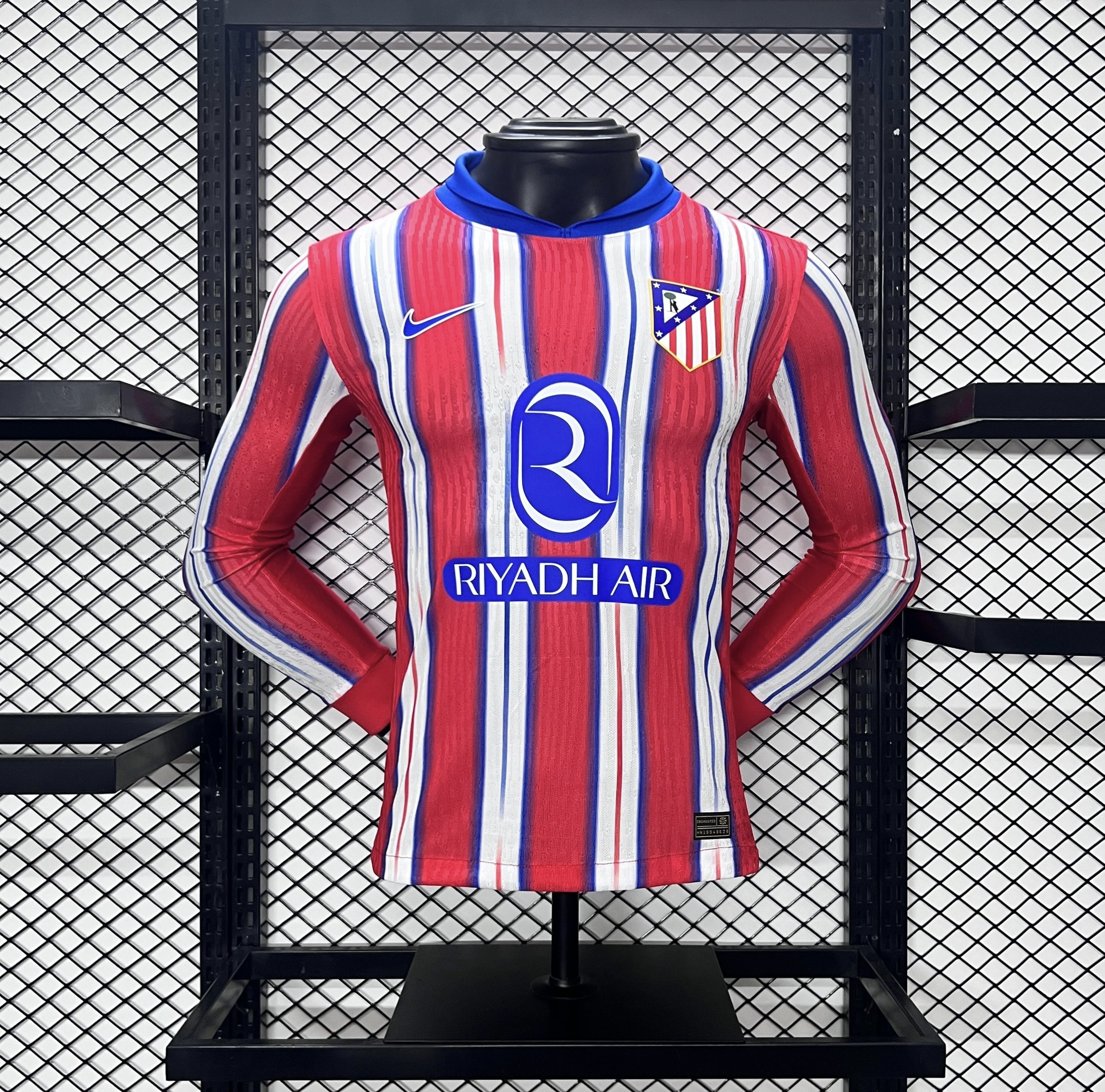 Atletico Madrid 24-25 Home Long Sleeve Jersey - Player Version - Unitedfutballjersey