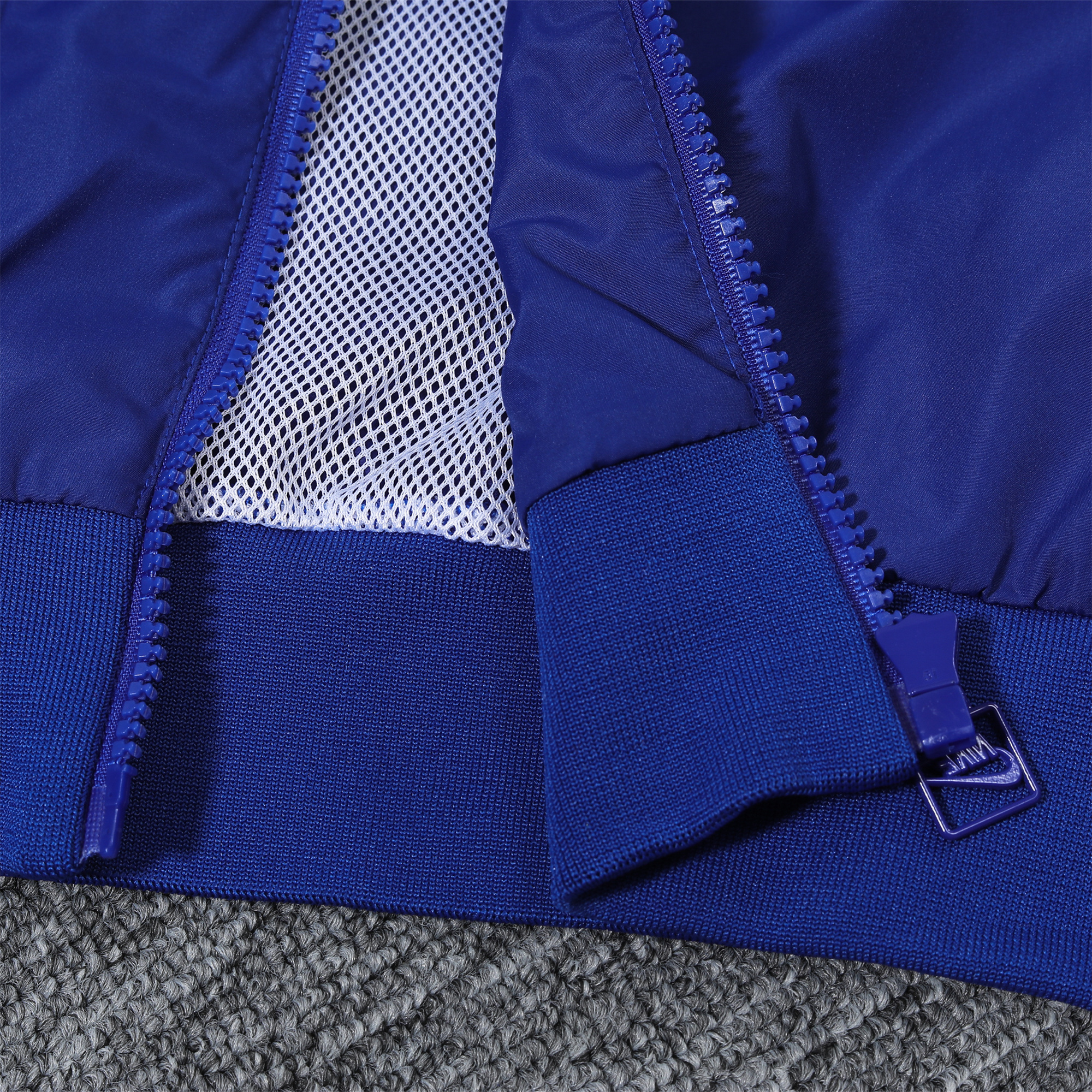 France 2024 National Team Anthem Blue Hooded Windbreaker - Player Version - Unitedfutballjersey