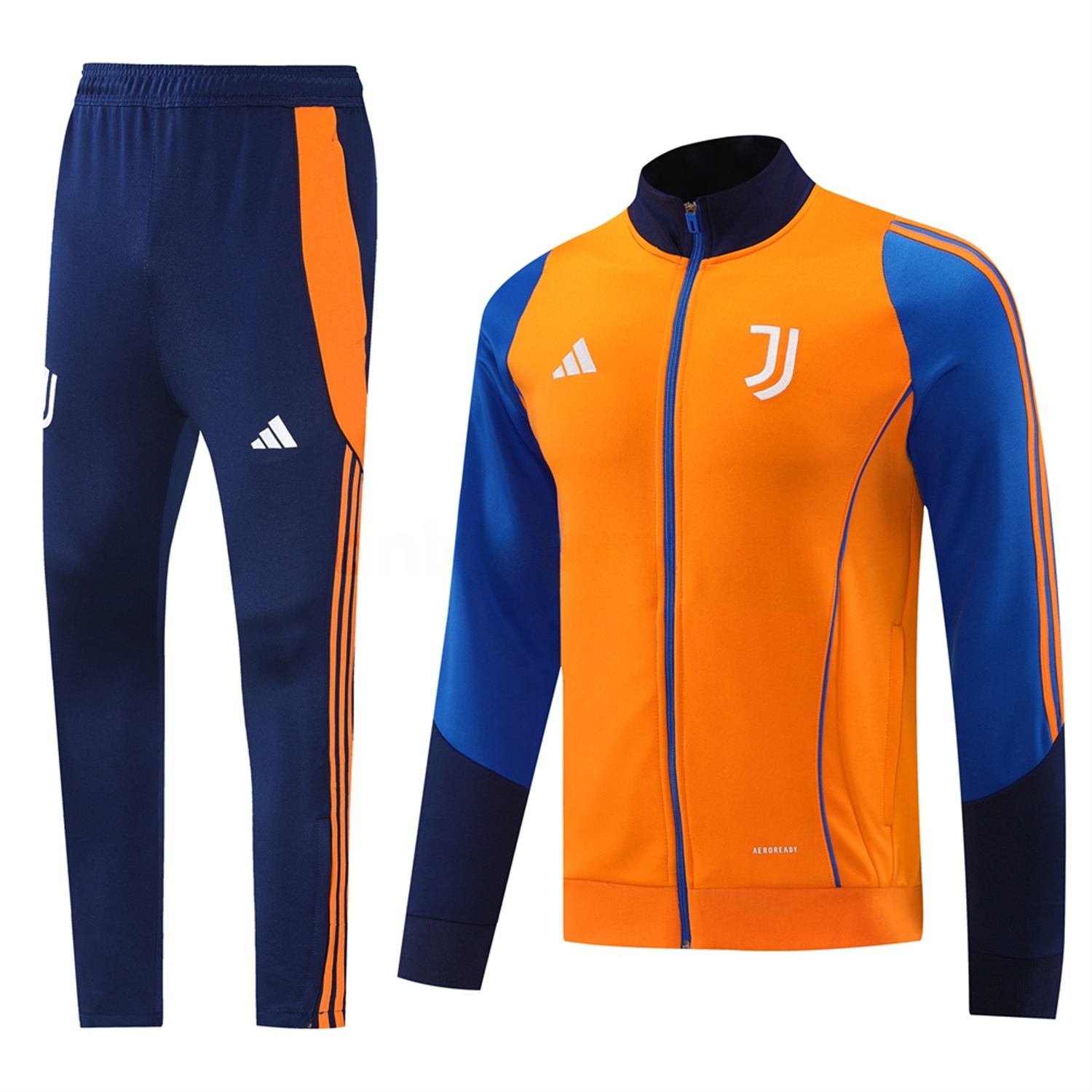 Juventus 24-25 Jacket Training Tracksuit - Orange Jackets & Blue Pants - Unitedfutballjersey