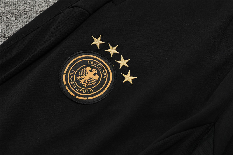 Germany 23-24 Kids Long Sleeve Training Set Black - Unitedfutballjersey