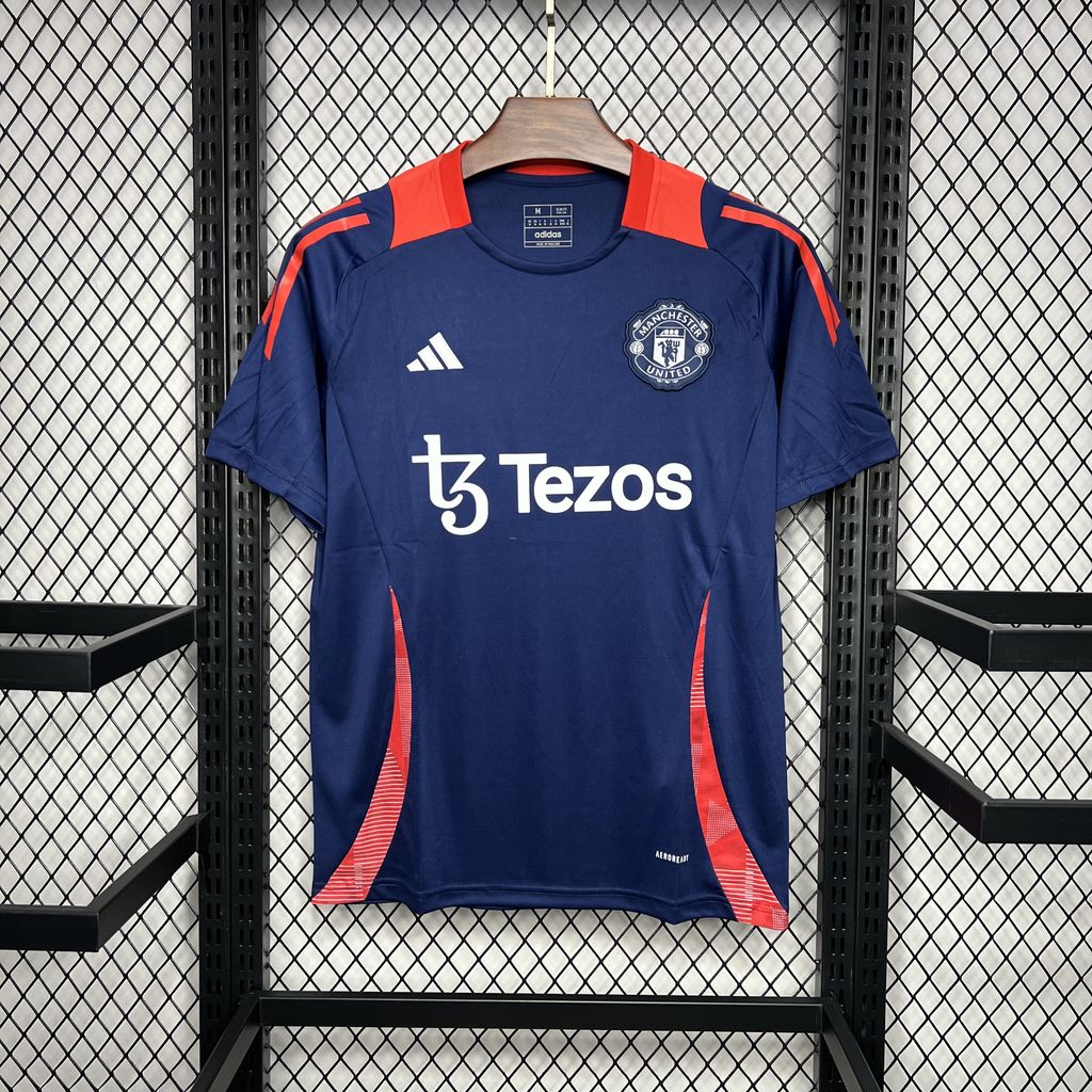 Manchester United 24-25 Blue Pre-match Training Jersey - Fans Version - Unitedfutballjersey
