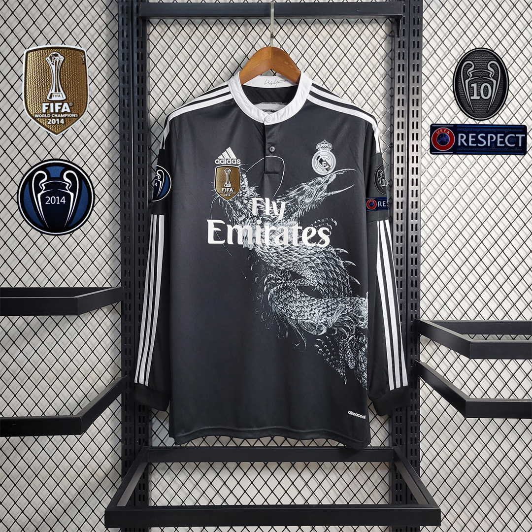 Real Madrid Retro 14-15 Third Away Long Sleeve Jersey - Unitedfutballjersey