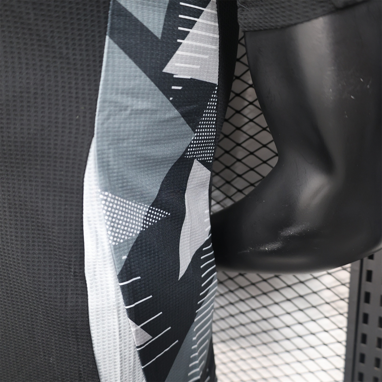 Algeria 25-26 Pure Black Jersey with Grey Block - Player Version - Unitedfutballjersey