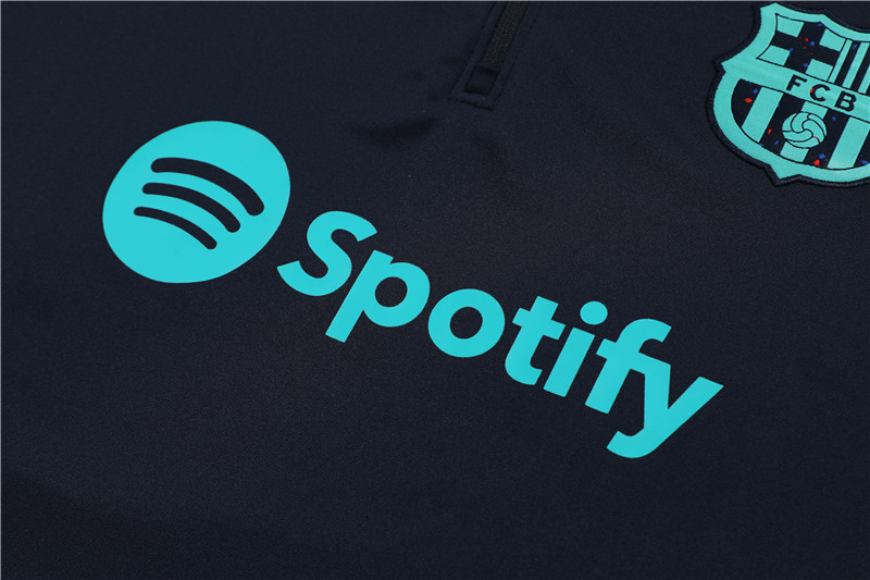 B.A.R.S.A 23-24 Kids Long Sleeve Training Set Royal Blue - Unitedfutballjersey