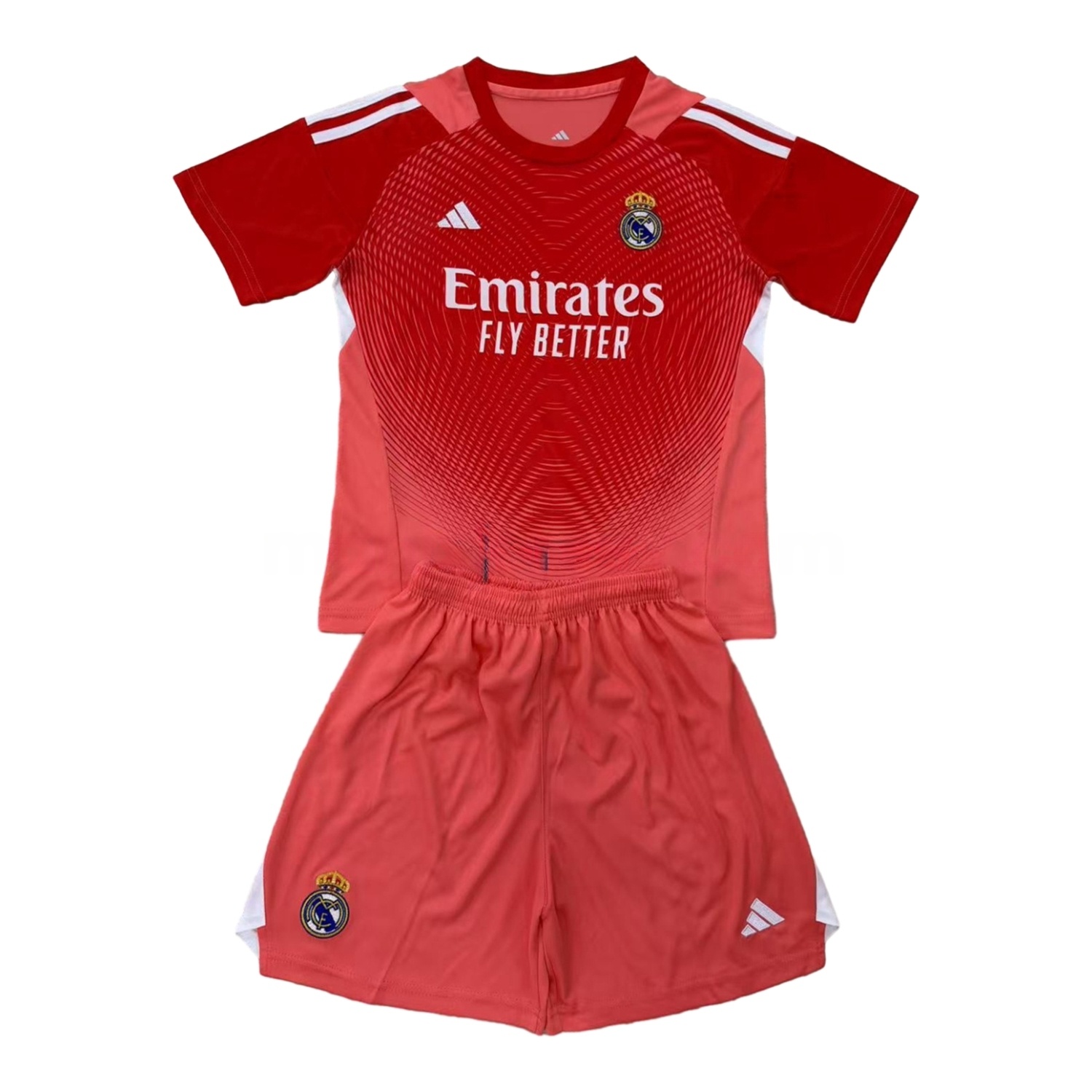 Real Madrid 25-26 Red Goalkeeper Kids Kit - Unitedfutballjersey