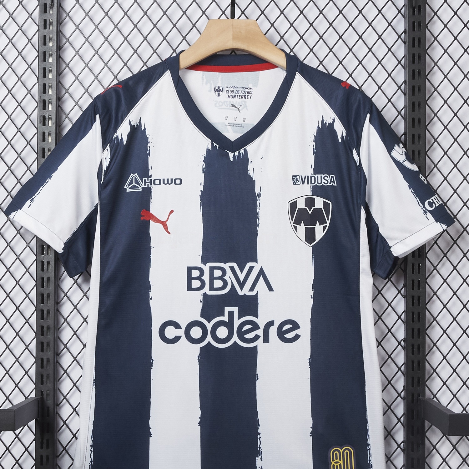 Rayados Monterrey 25-26 Home Stripes Jersey - Fans Version - Unitedfutballjersey