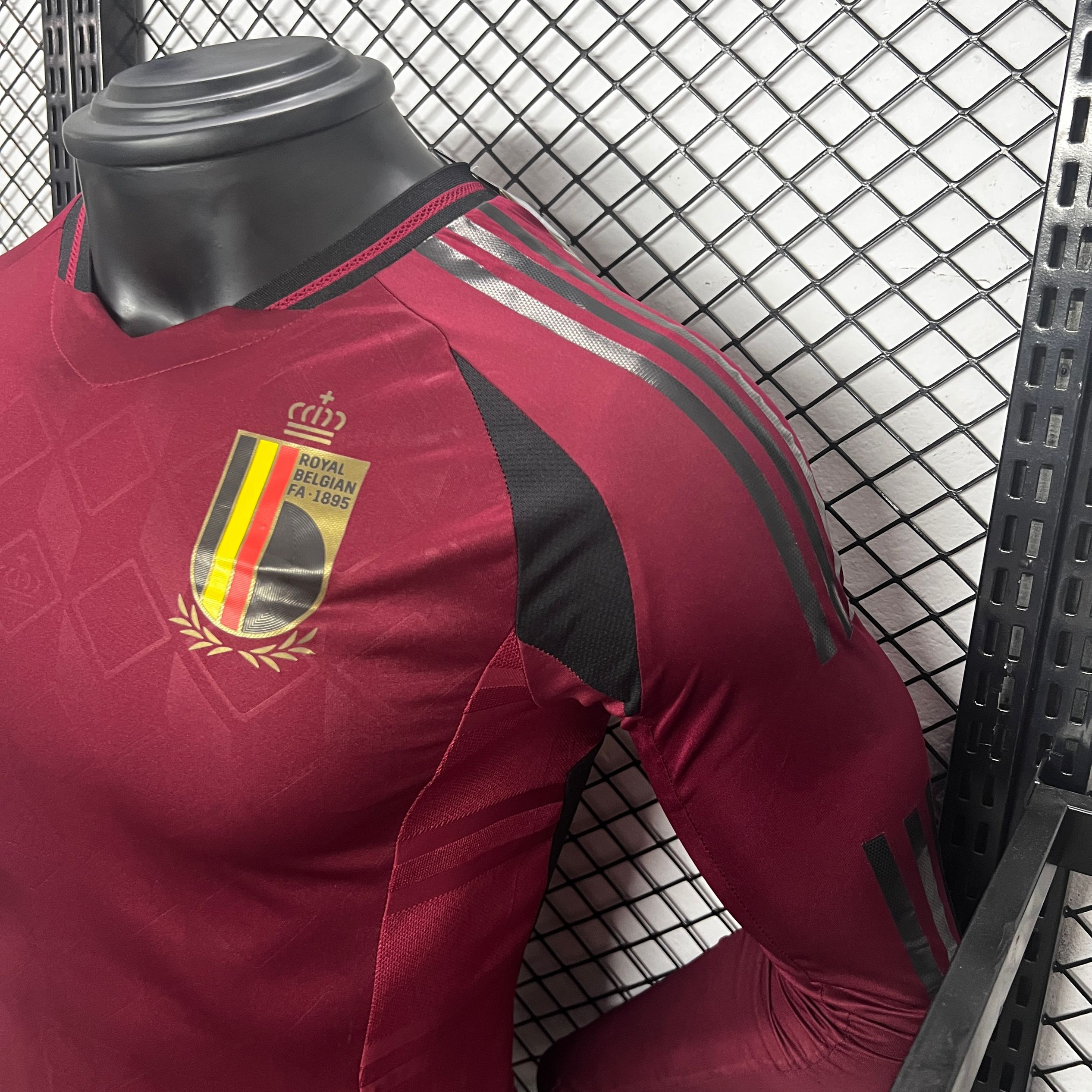 Belgium 2024 Home Stadium Long Sleeve Jersey - Player Version - Unitedfutballjersey