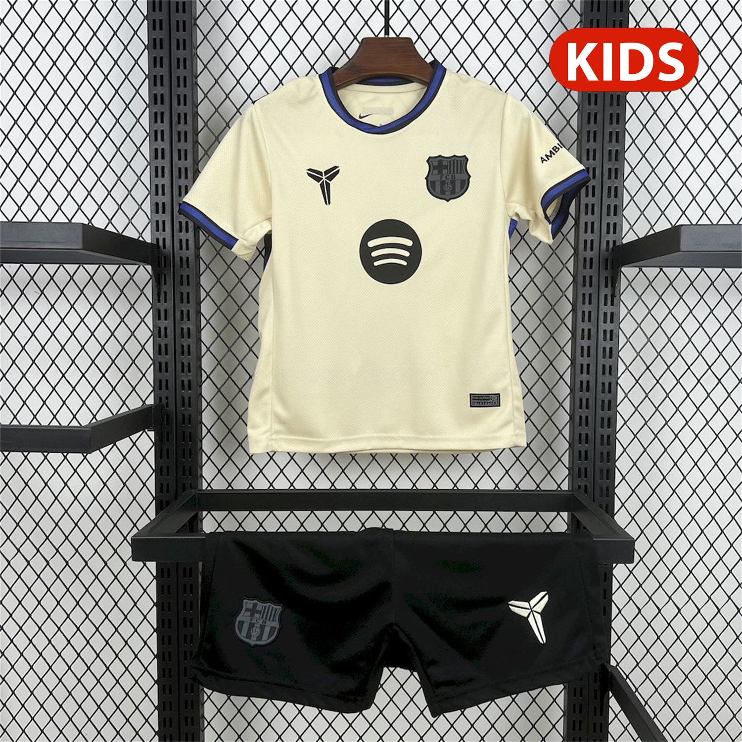 B.A.R.S.A 25-26 Away Kids Kit - Unitedfutballjersey