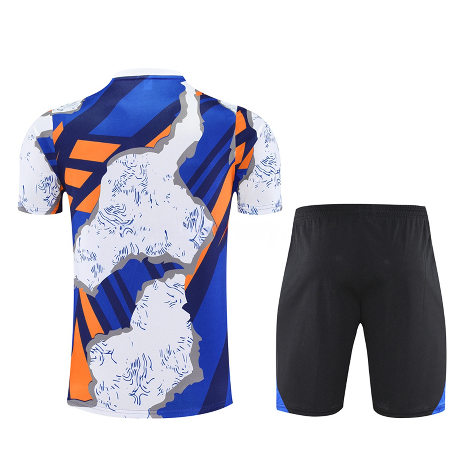 Real Madrid 25-26 Short-Sleeve Training Set - CamouflageTop & Black Shorts - Unitedfutballjersey