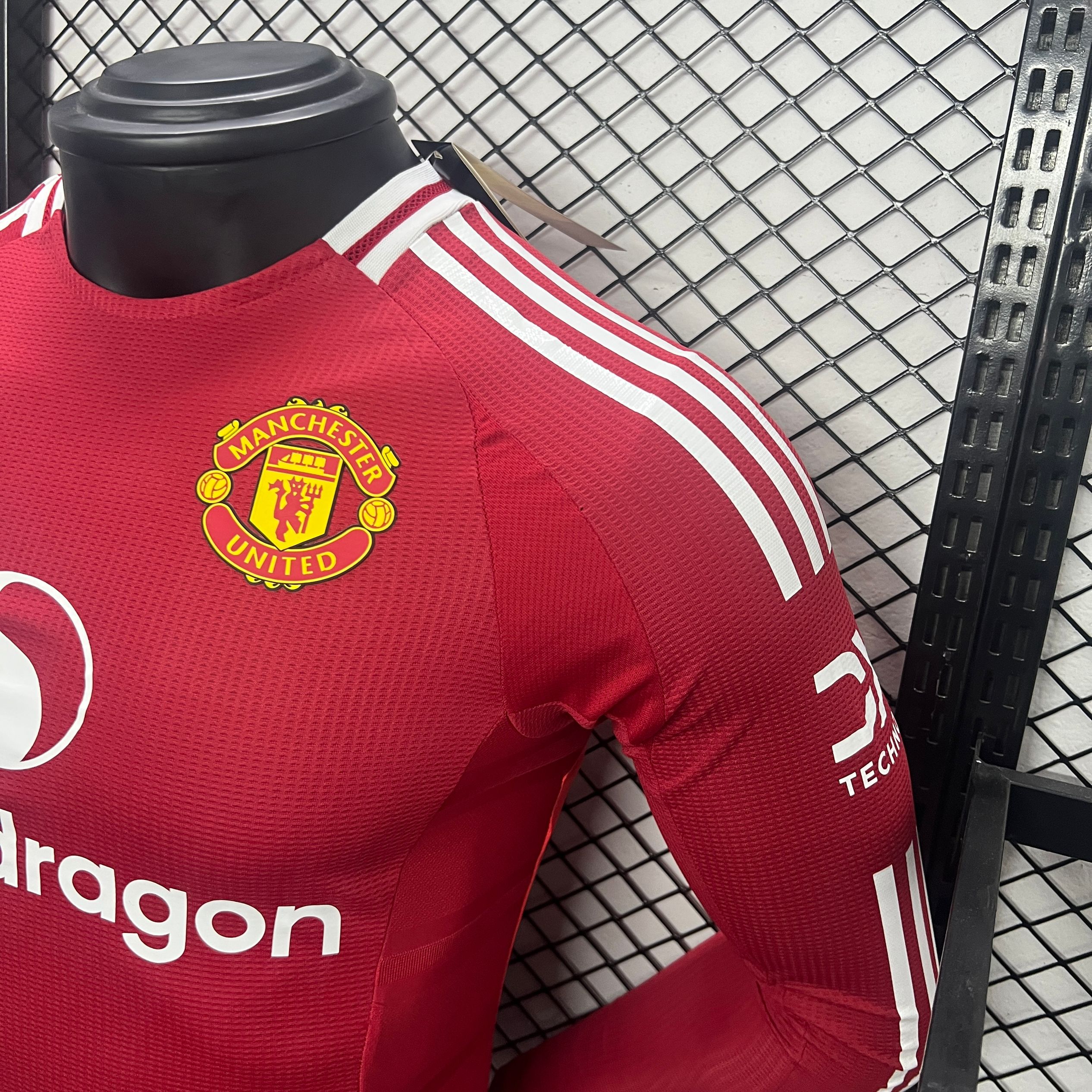 Manchester United 24-25 Home Long Sleeve Jersey - Player Version - Unitedfutballjersey