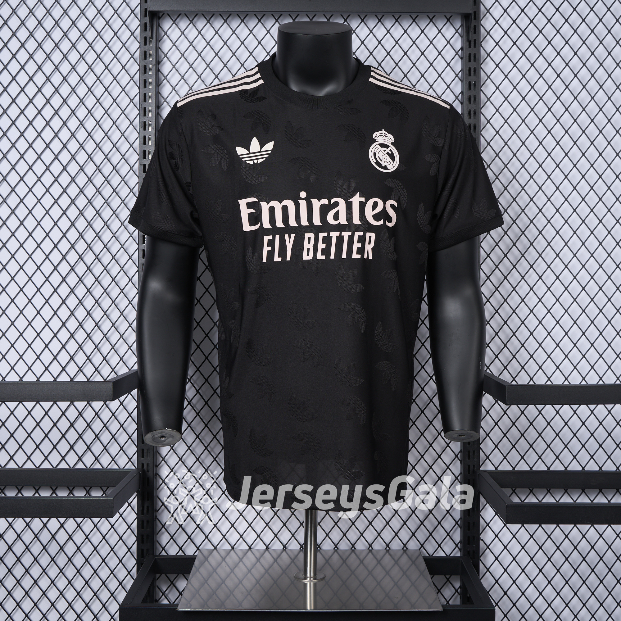 Real Madrid 24-25 Trefoil Black Jersey - Player Version - Unitedfutballjersey