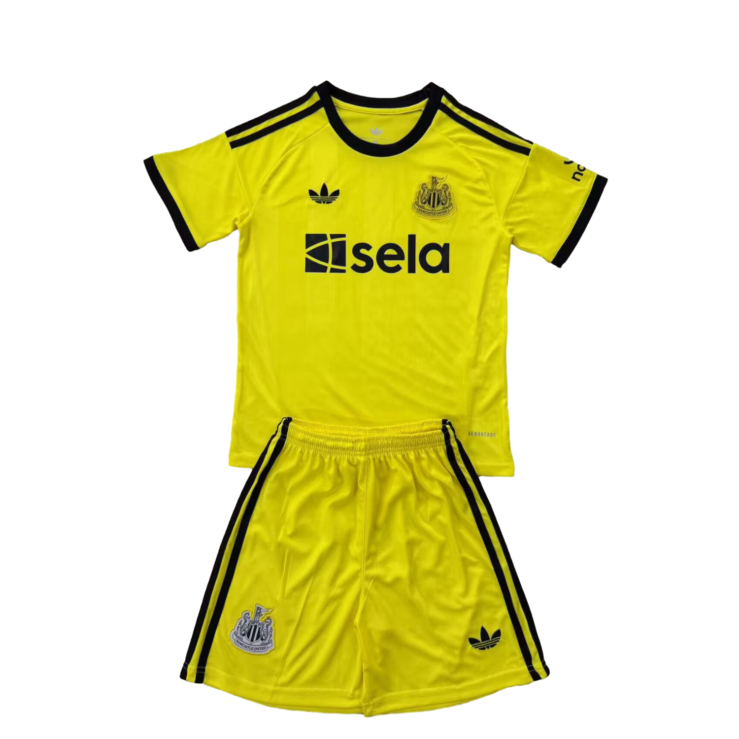 Newcastle United 25-26 Yellow Goalkeeper Men's Adult Jersey Set - Fans Version - Unitedfutballjersey