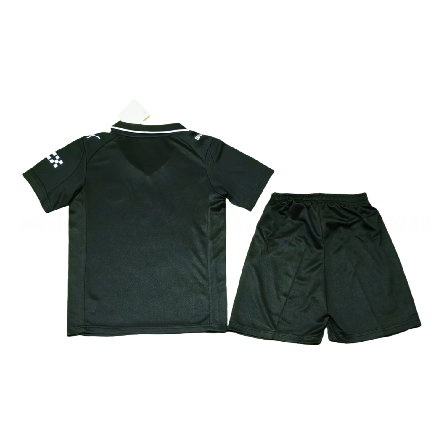 Manchester City 25-26 Away Black Kids Kit - Unitedfutballjersey