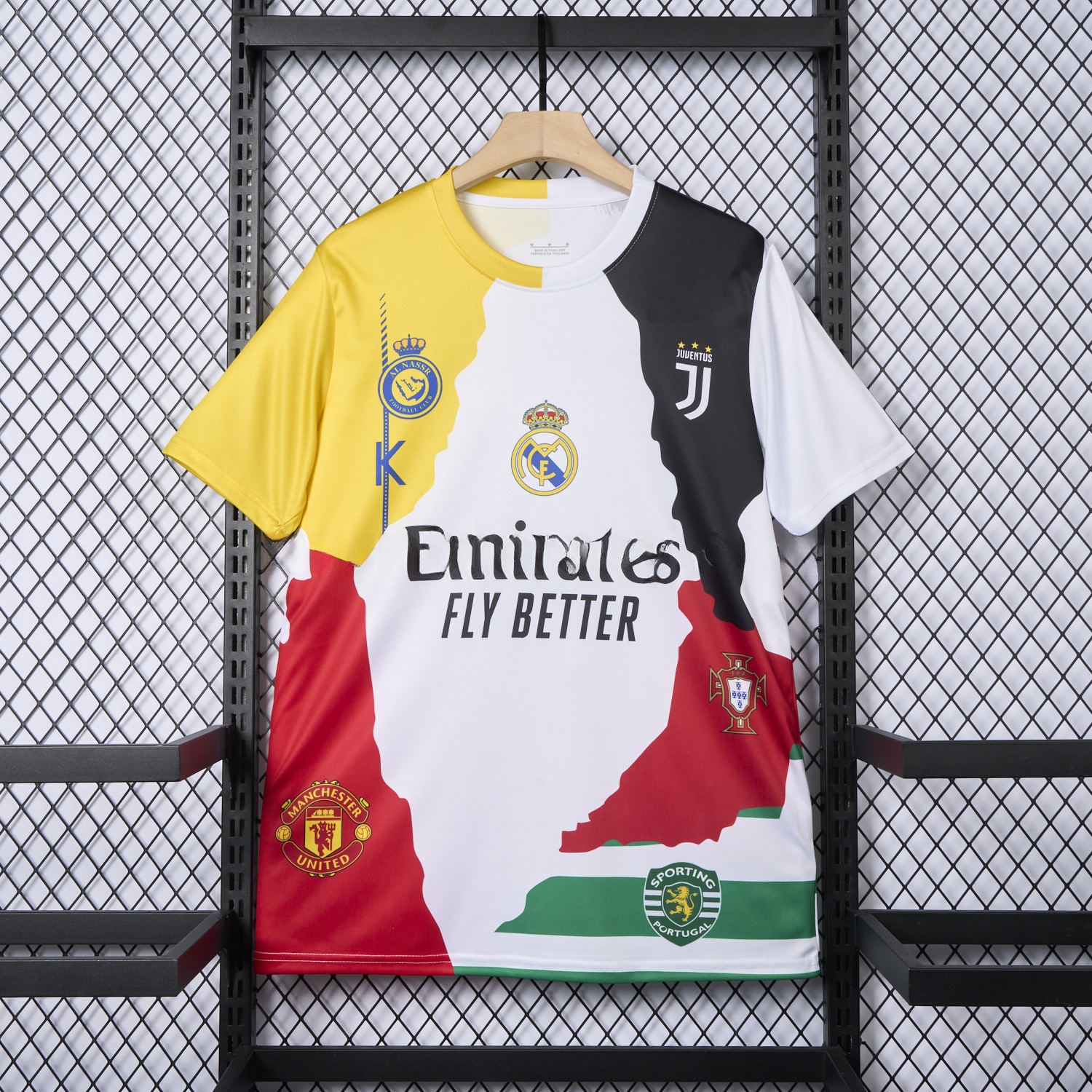 Cristiano Ronaldo Career Commemorative Jersey Real Madrid Manchester United Juventus Portugal Al Nassr Sporting CP - Fans Version - Unitedfutballjersey