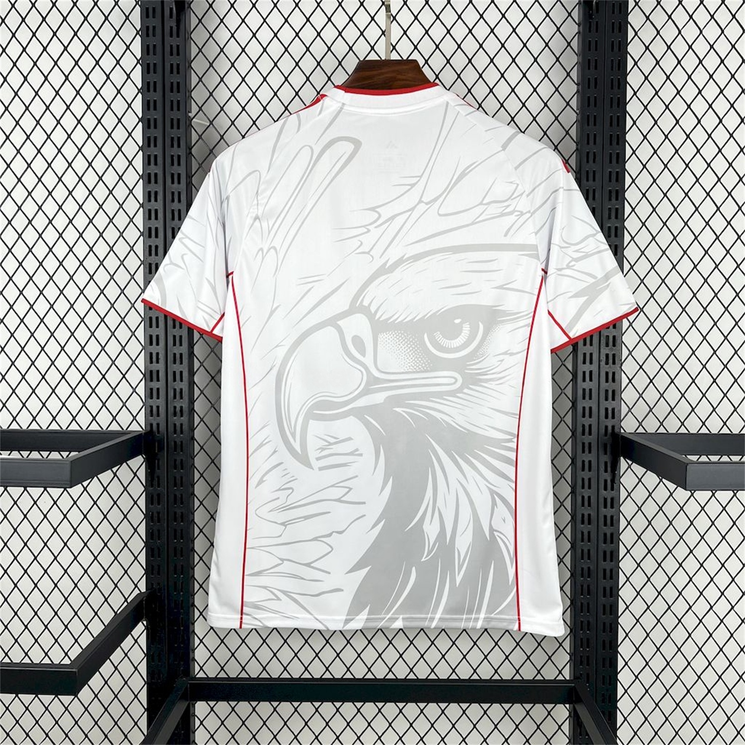 Benfica 24-25 White Red Concept Jersey with Grey Eagle - Fans Version - Unitedfutballjersey