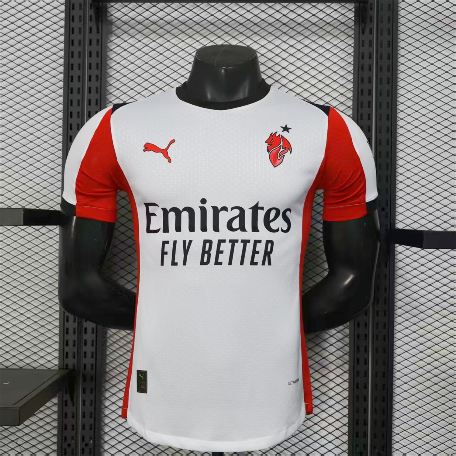 AC Milan 25-26 Away White Jersey - Player Version - Unitedfutballjersey