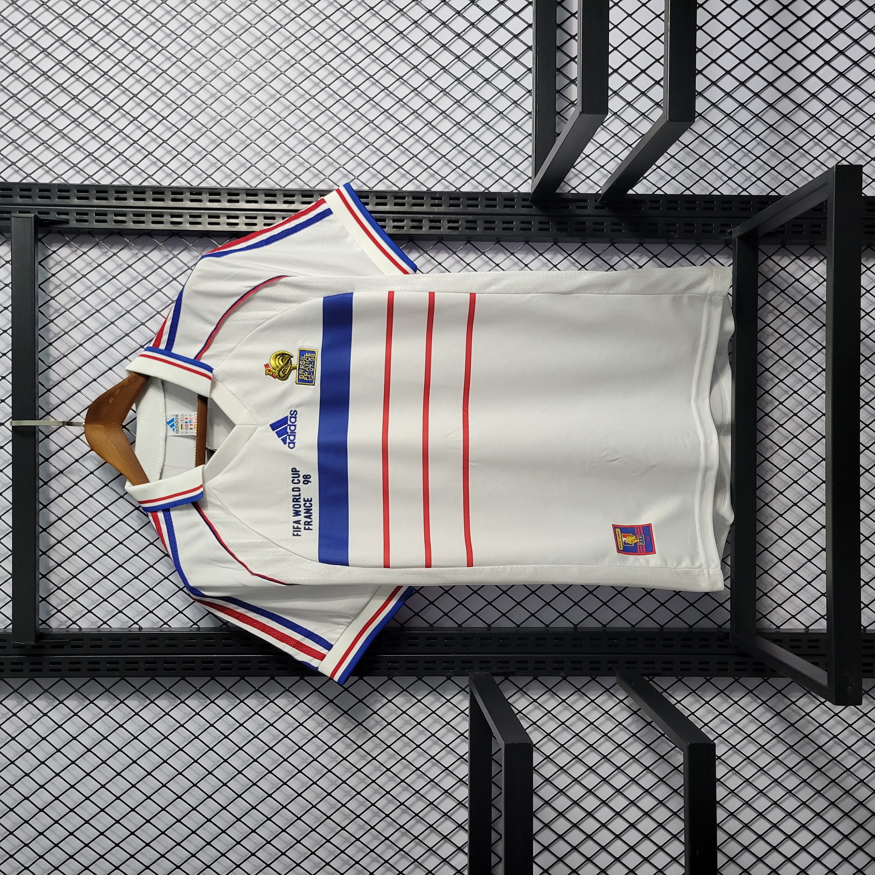 Retro France 1998 Away Stadium Jersey - Unitedfutballjersey