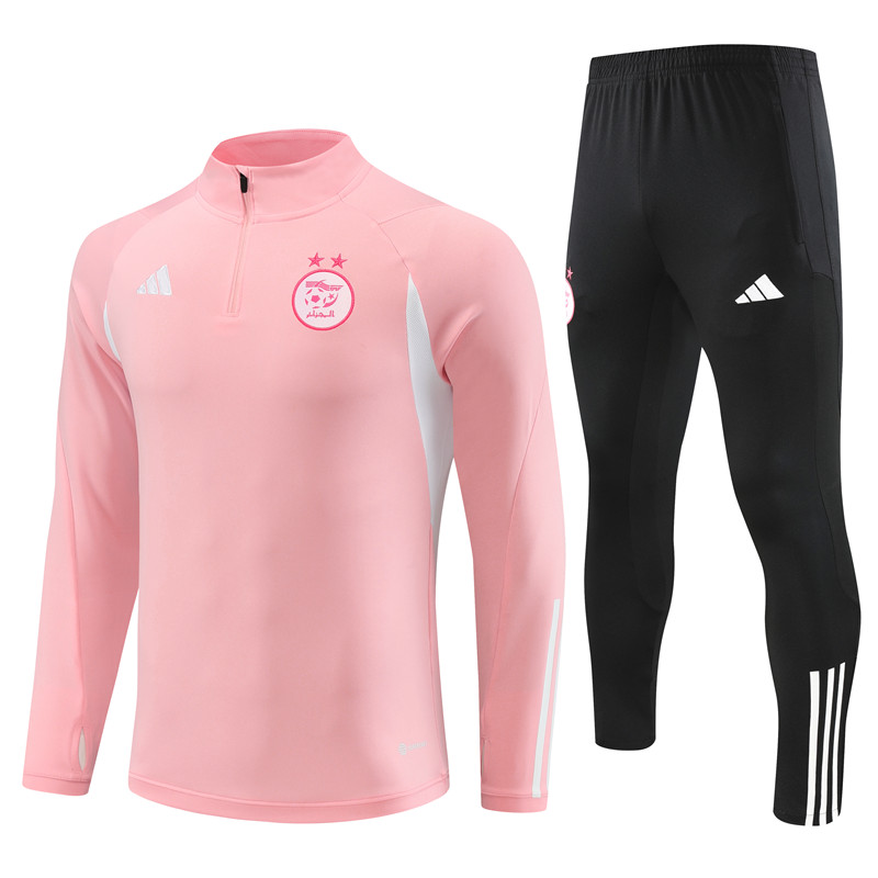 Algeria 23-24 Kids Long Sleeve Training Set Pink - Unitedfutballjersey