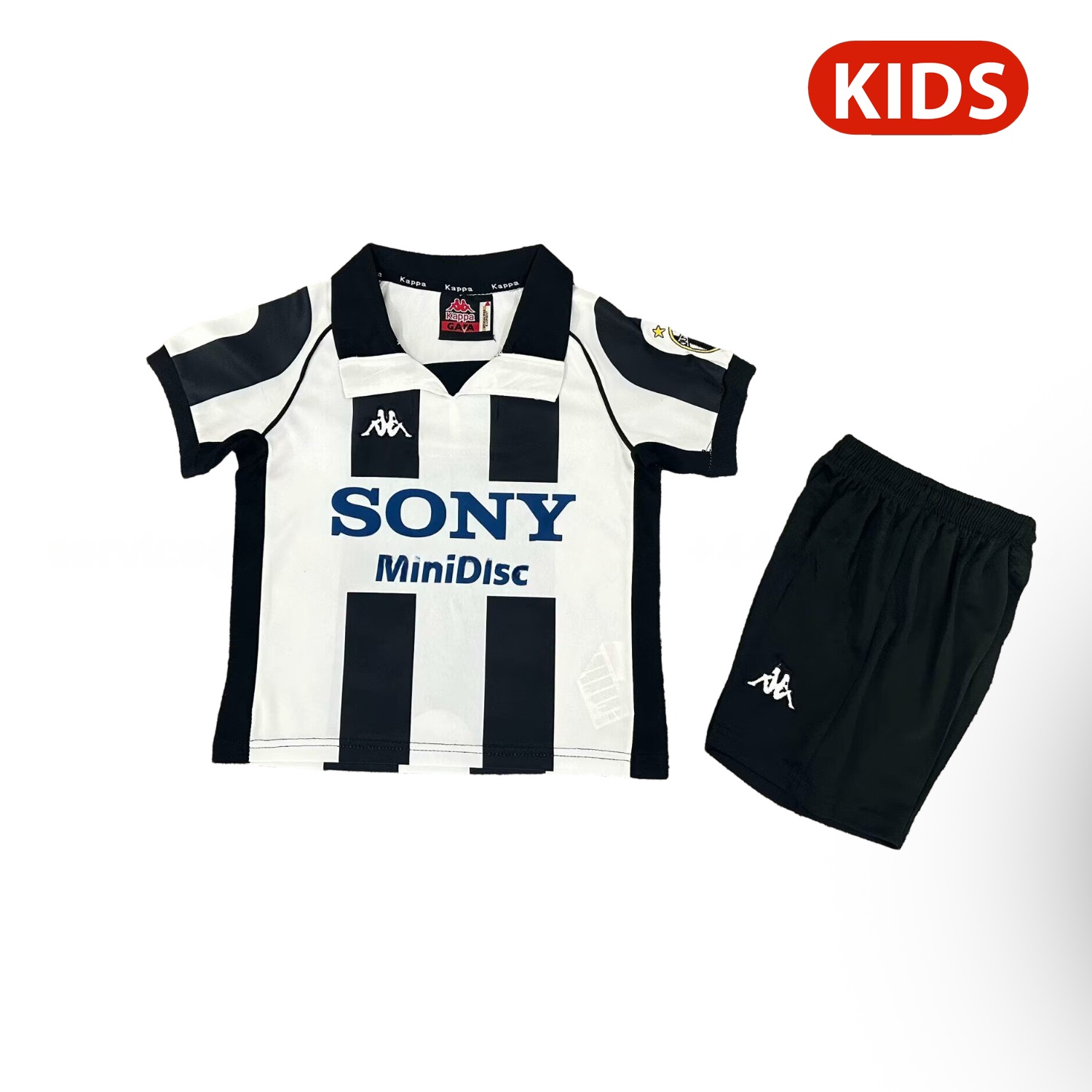 Retro Juventus 1997-98 Home Kids Kit - Unitedfutballjersey