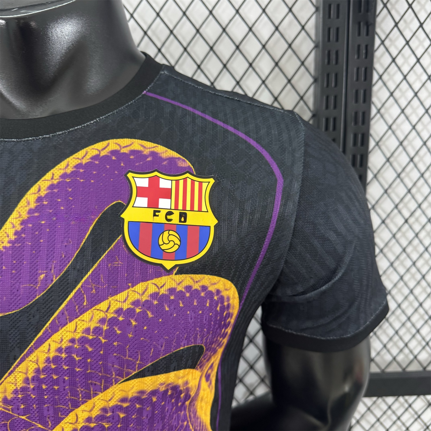 Barcelona 25-26 Purple Mamba Snake Black Special Jersey - Player Version - Unitedfutballjersey