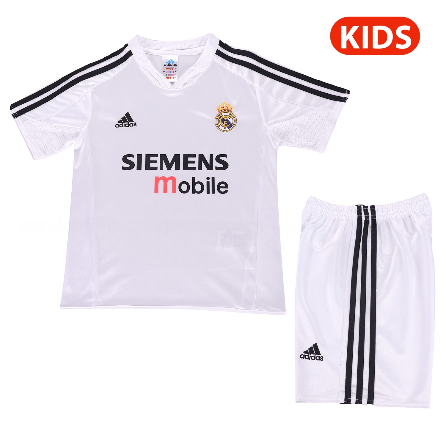 Retro Real Madrid 04-05 Home Kids Kit - Unitedfutballjersey