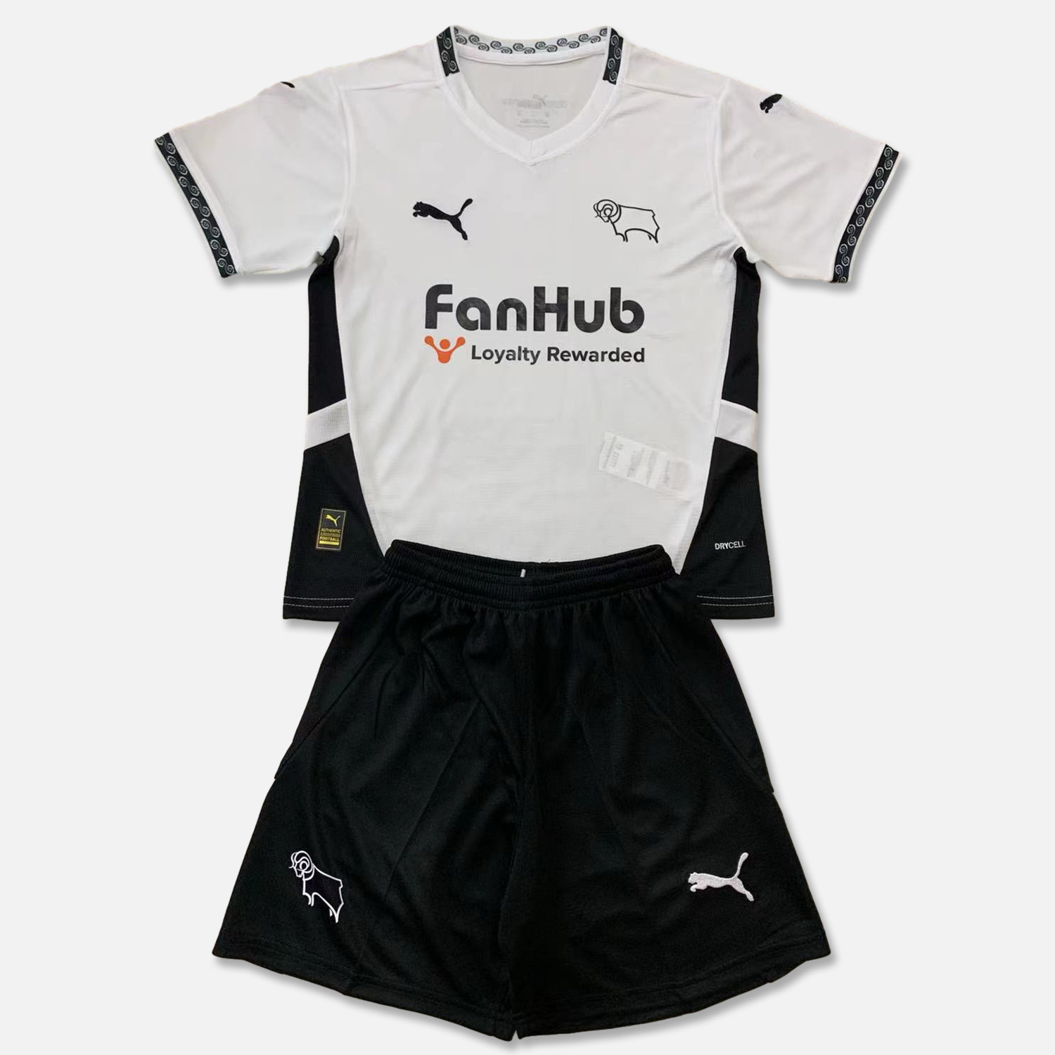 Derby County 24-25 Home Stadium Kids Kit - Unitedfutballjersey