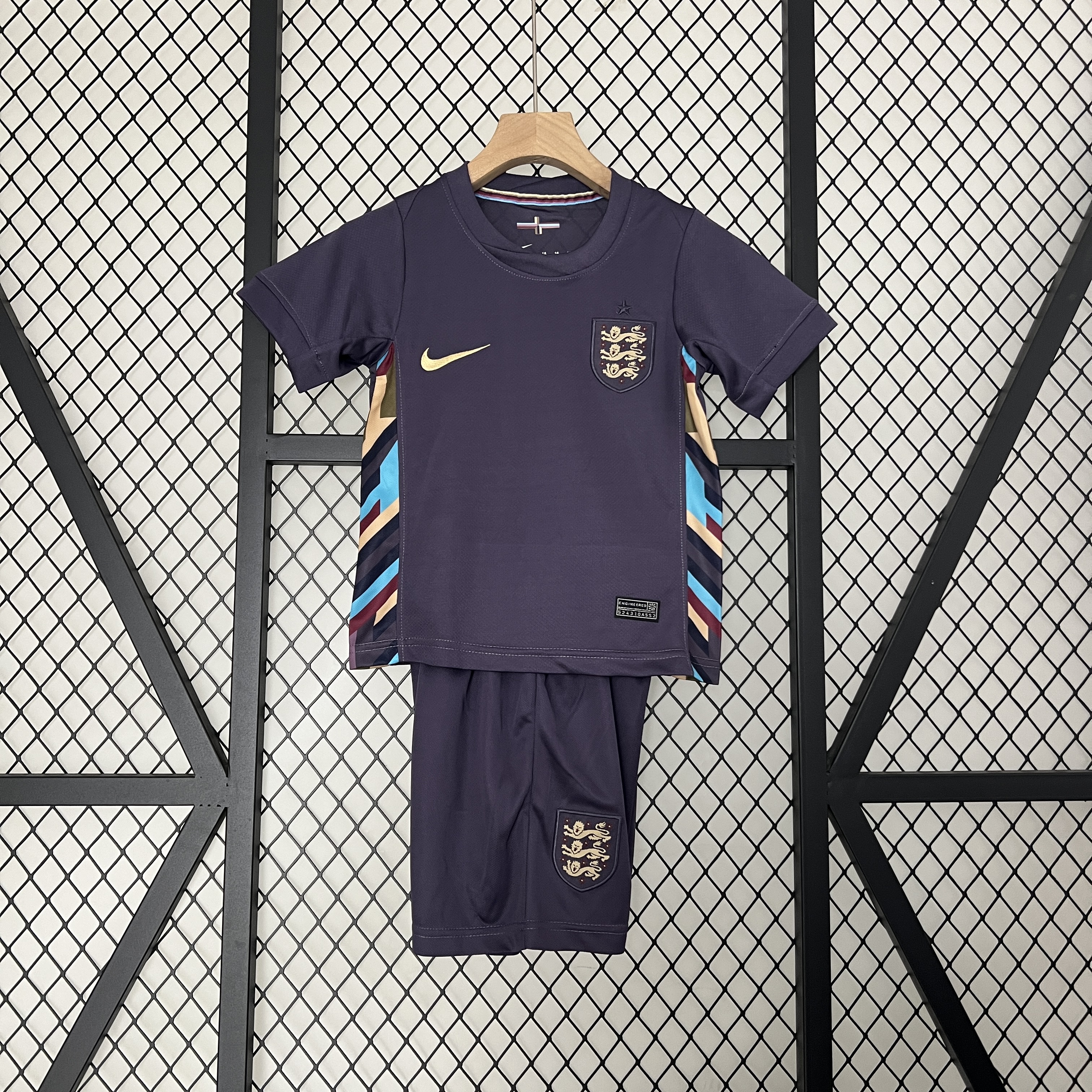 England 2024 Away Stadium Kids Kit - Unitedfutballjersey
