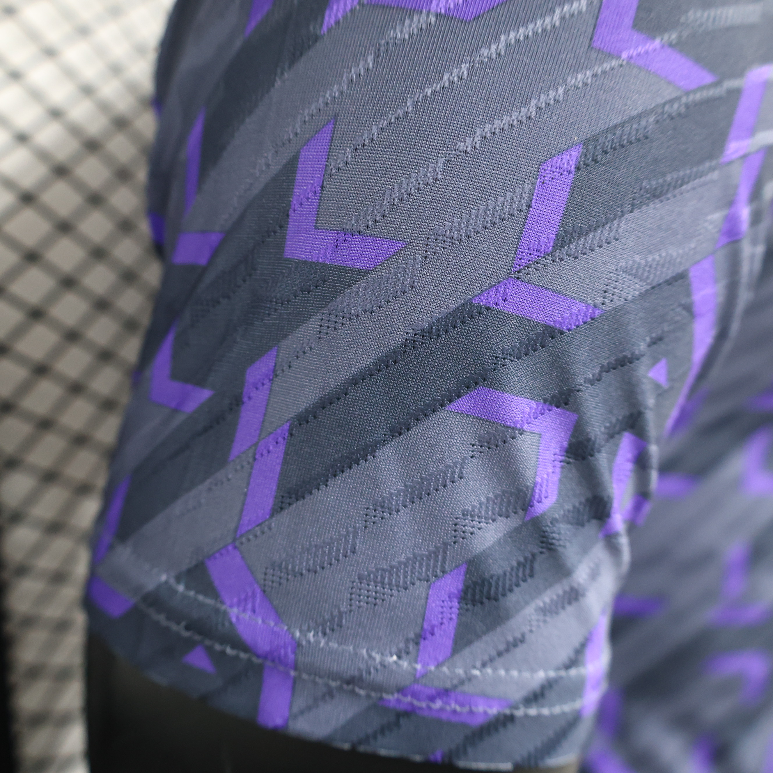 Real Madrid 23-24 Houndstooth Pattern Pre-match Jersey - Player Version - Unitedfutballjersey