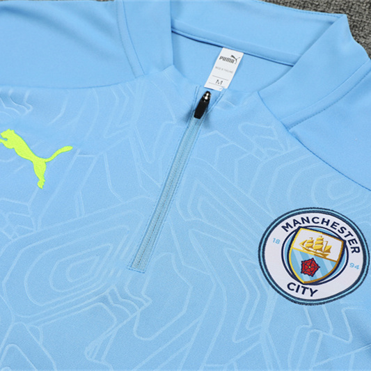 Manchester City 24-25 Long Sleeve Training Set - Light Blue - Unitedfutballjersey