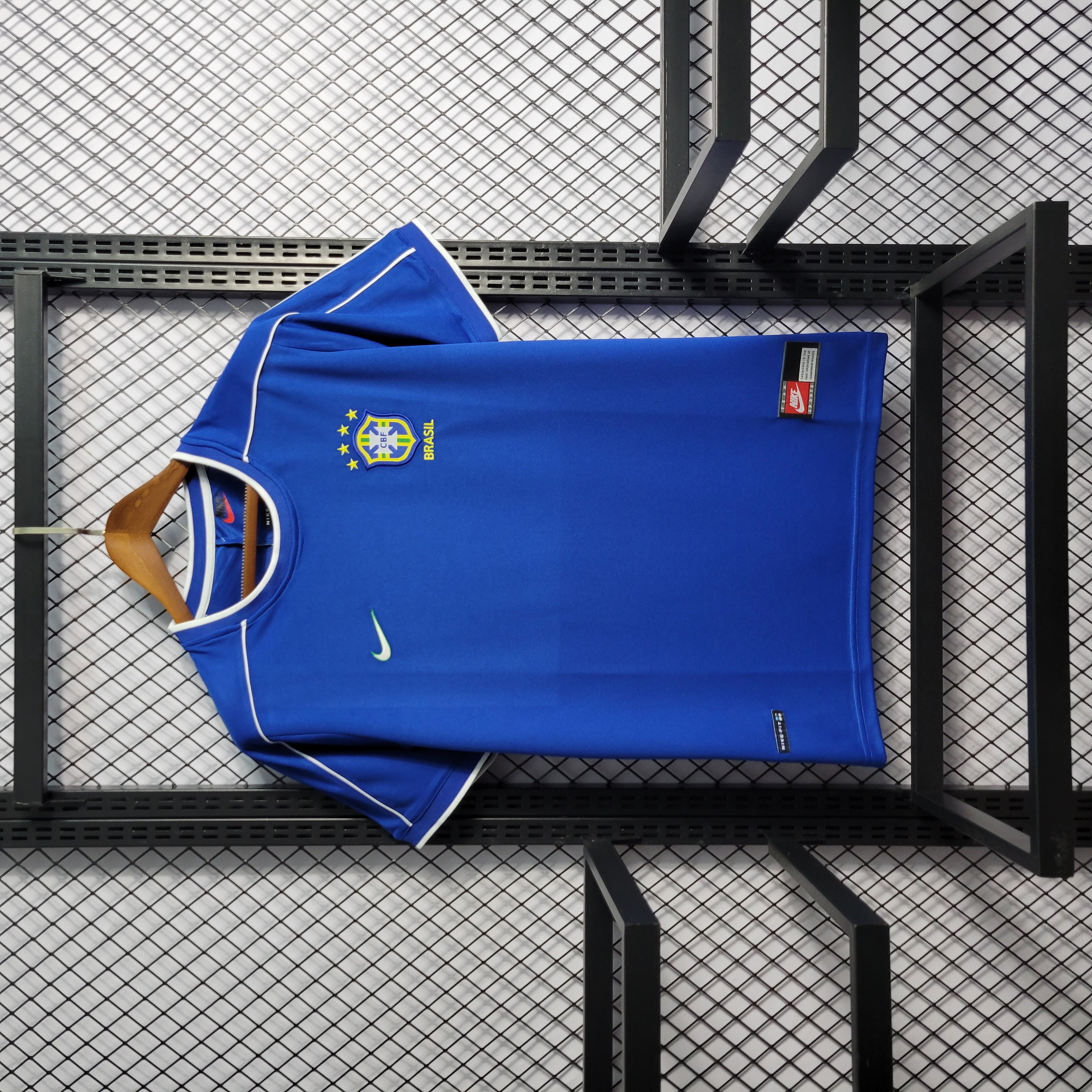 Retro Brazil 1998 Away Stadium Jersey - Unitedfutballjersey