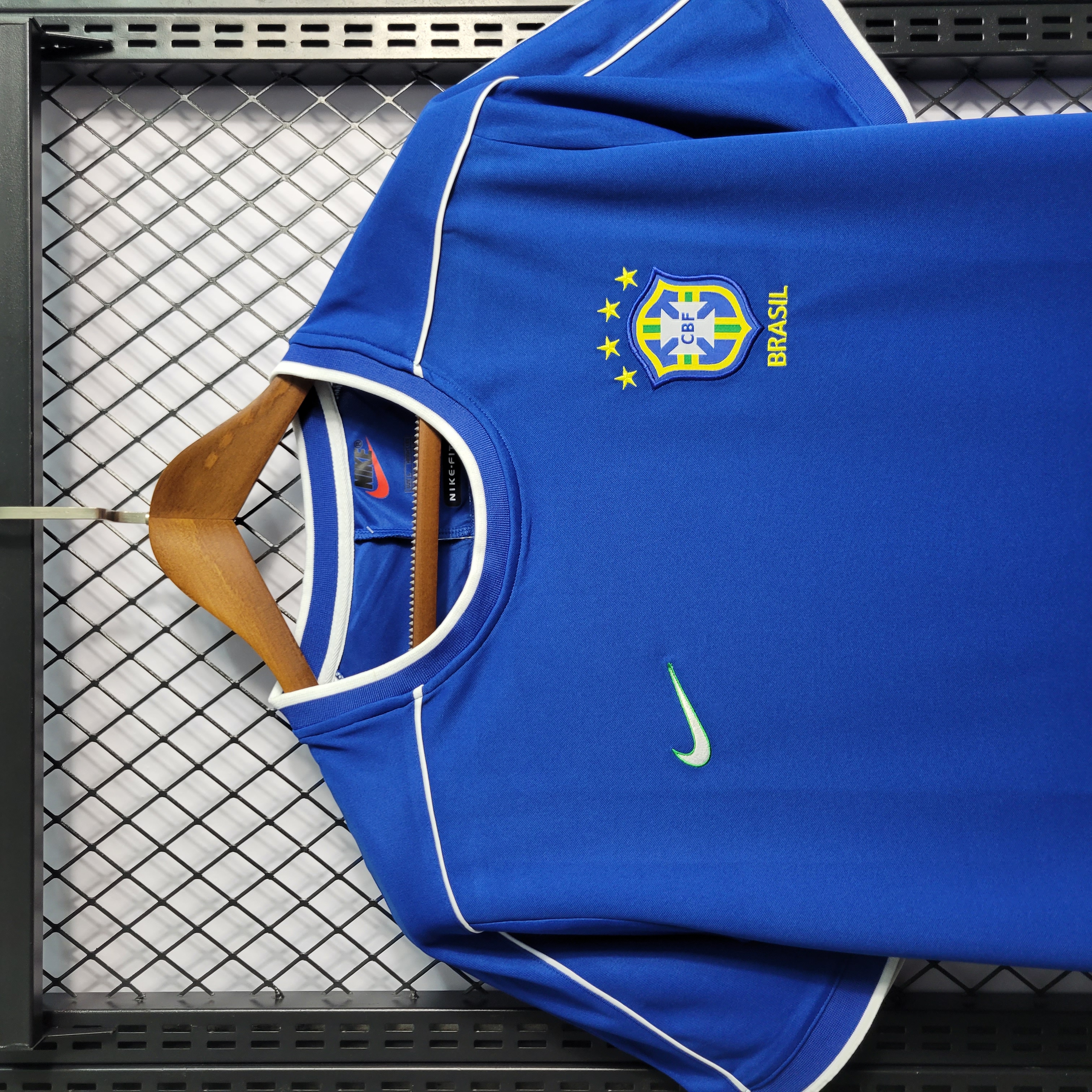 Retro Brazil 1998 Away Stadium Jersey - Unitedfutballjersey