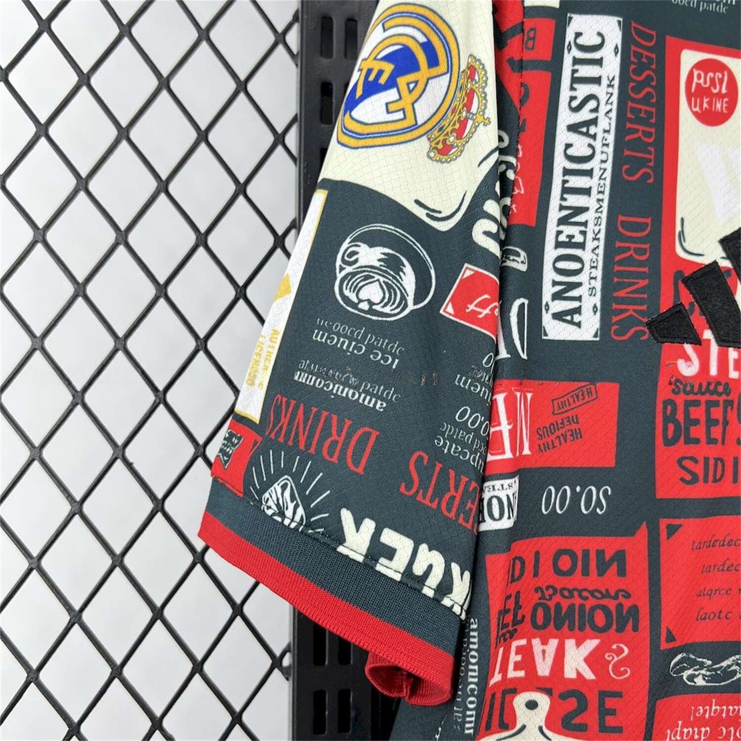 Real Madrid 25-26 Color Advertising Swatch Dark Gray Jersey - Fans Version - Unitedfutballjersey