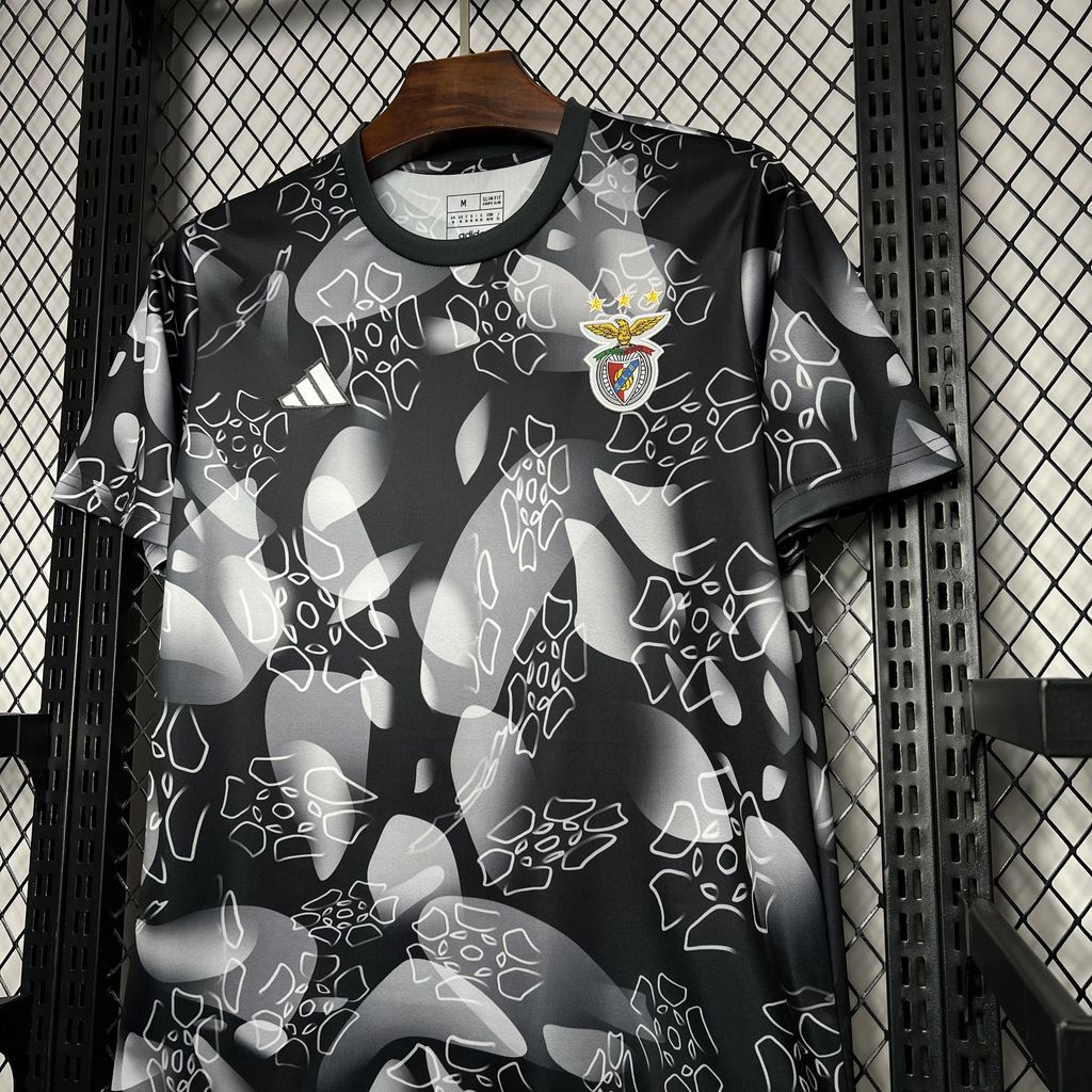 Benfica 24-25 Black Pre-match Training Jersey - Fans Version - Unitedfutballjersey