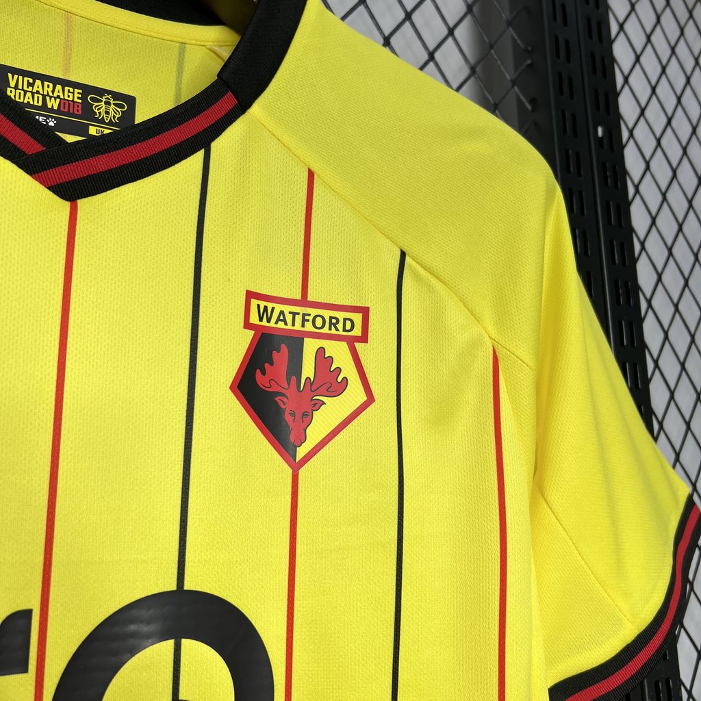 Watford 24-25 Home Stadium Jersey - Fans Version - Unitedfutballjersey