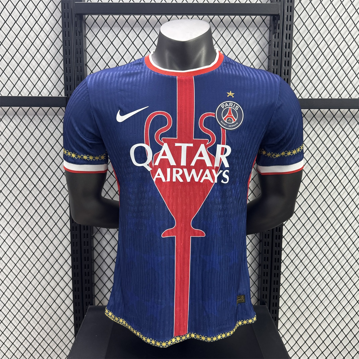 Paris Saint-Germain PSG 25-26 Red Trophy Special Edition Jersey With Star - Player Version - Unitedfutballjersey