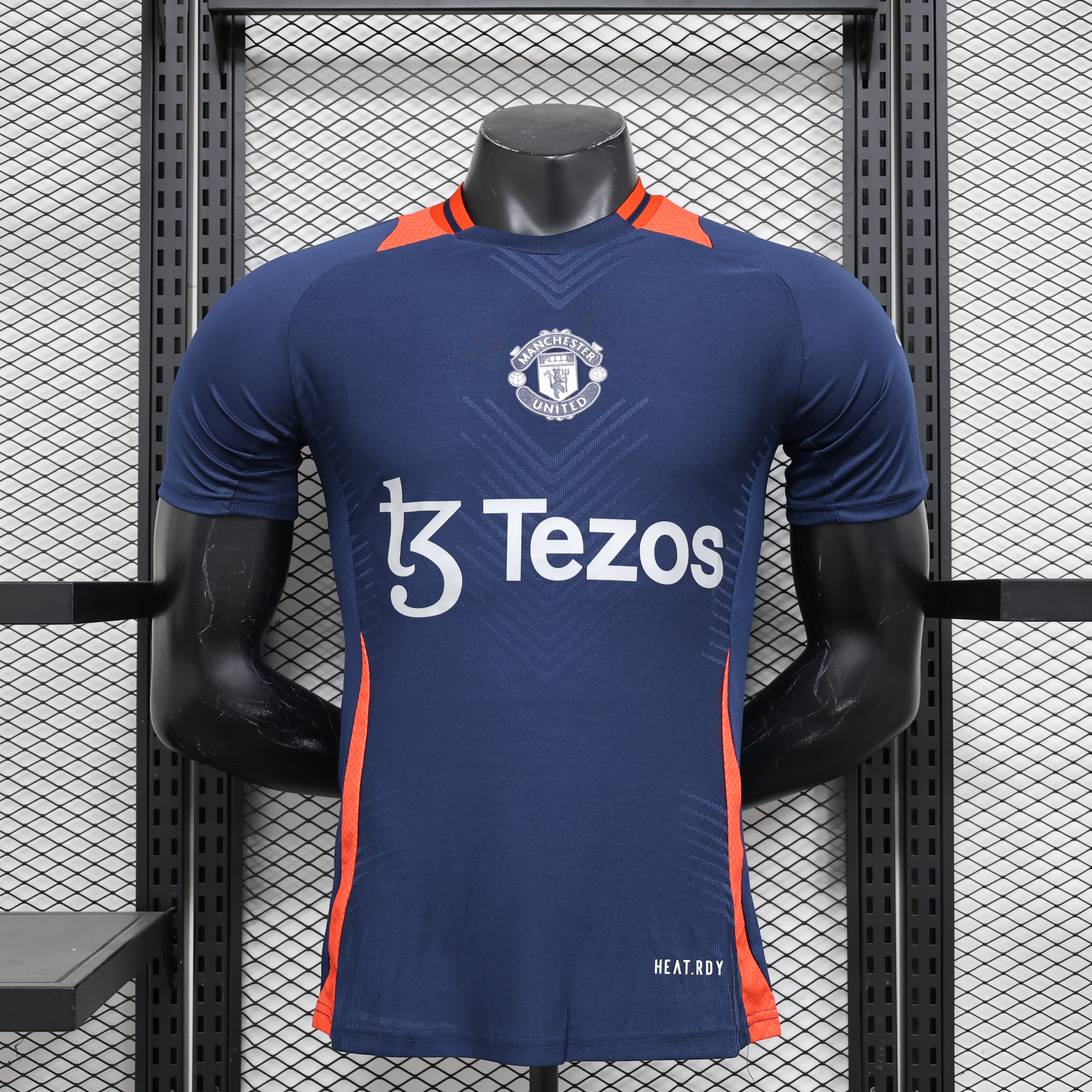 Manchester United 24-25 Blue Pre-match Training Jersey - Player Version - Unitedfutballjersey
