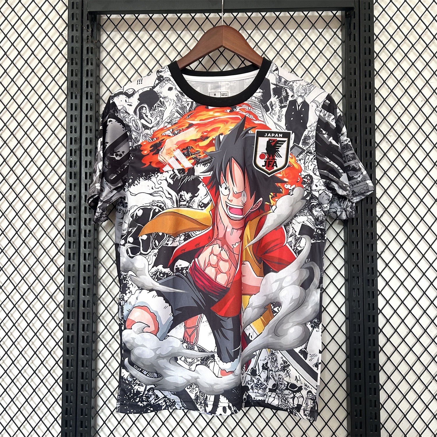 Japan 25-26 One Piece Luffy Flame Fist Special Edition Jersey - Fans Version - Unitedfutballjersey