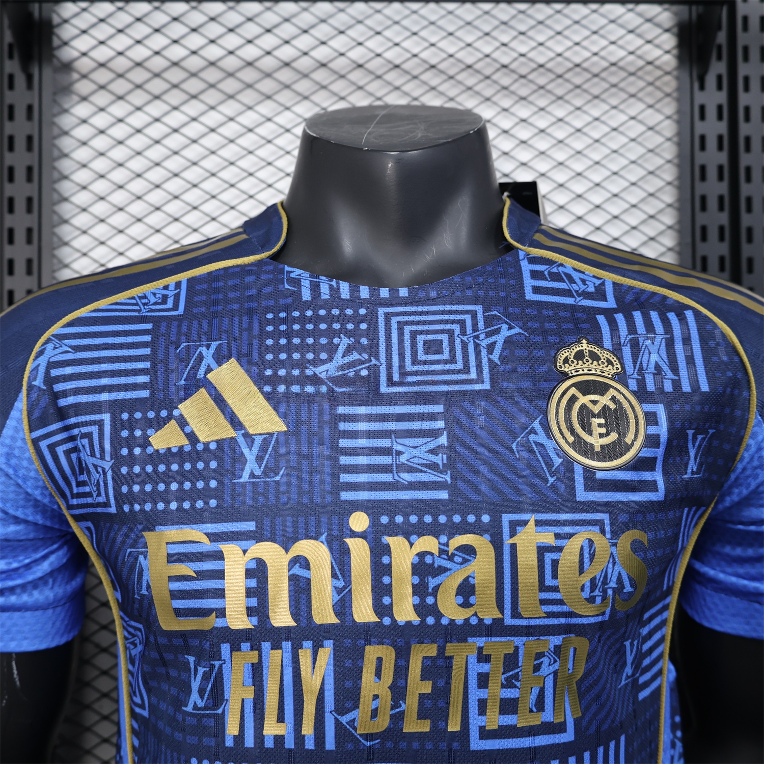 Real Madrid 25-26 Blue Gold Special Edition Jersey - Player Version - Unitedfutballjersey