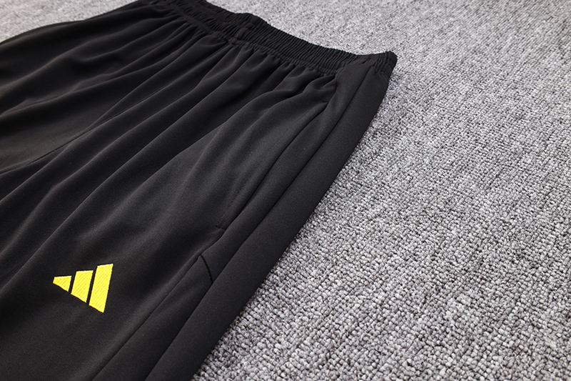 Algeria Olympic TEAM 23-24 Long Sleeve Training Set -Black and White - Unitedfutballjersey