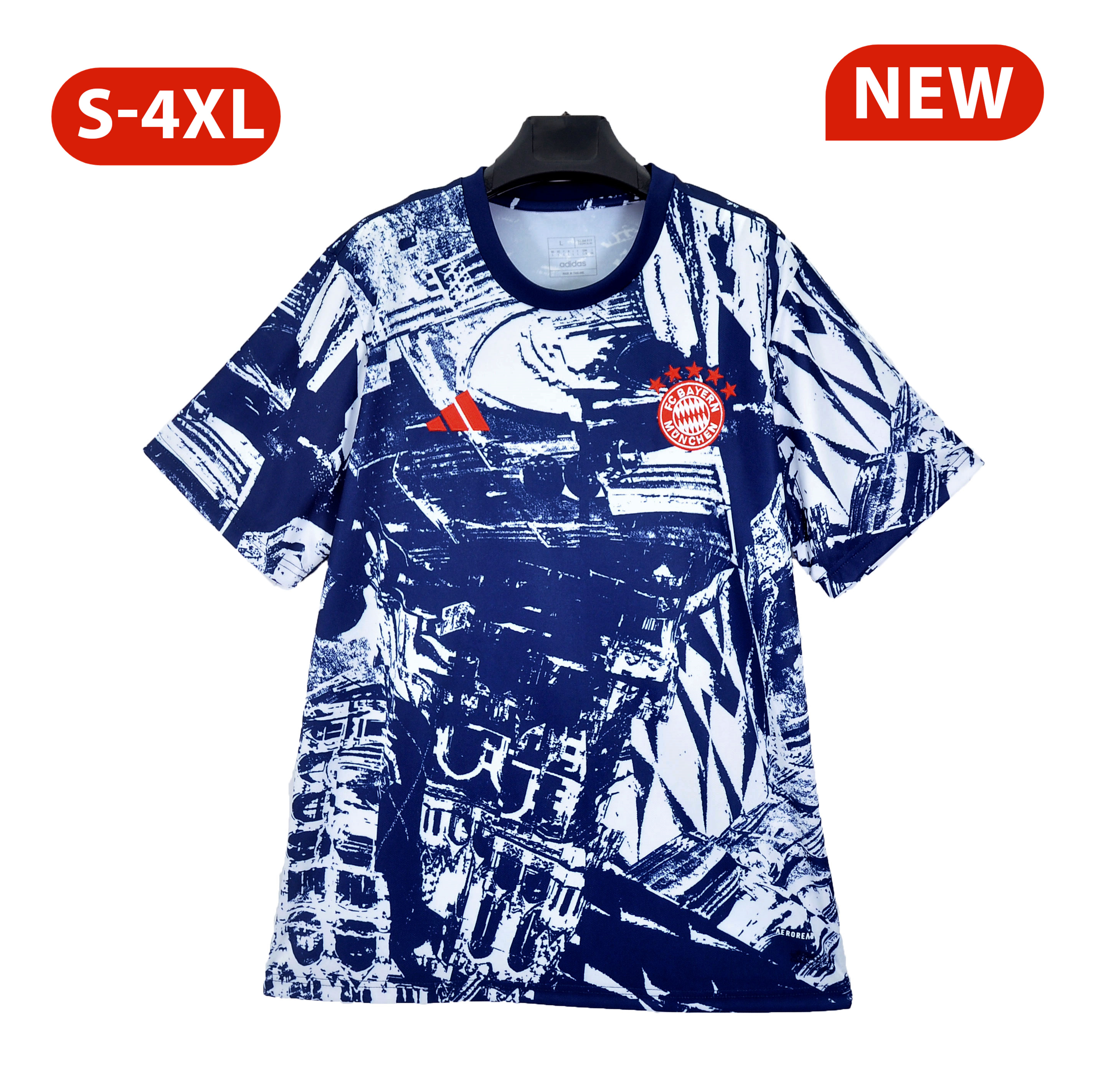 Bayern Munich 23-24 Blue Training Jersey - Fans Version - Unitedfutballjersey