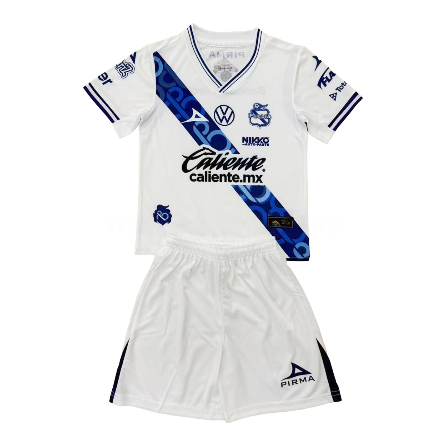 Club Puebla 24-25 Home Men's Adult Jersey Set - Fans Version - Unitedfutballjersey