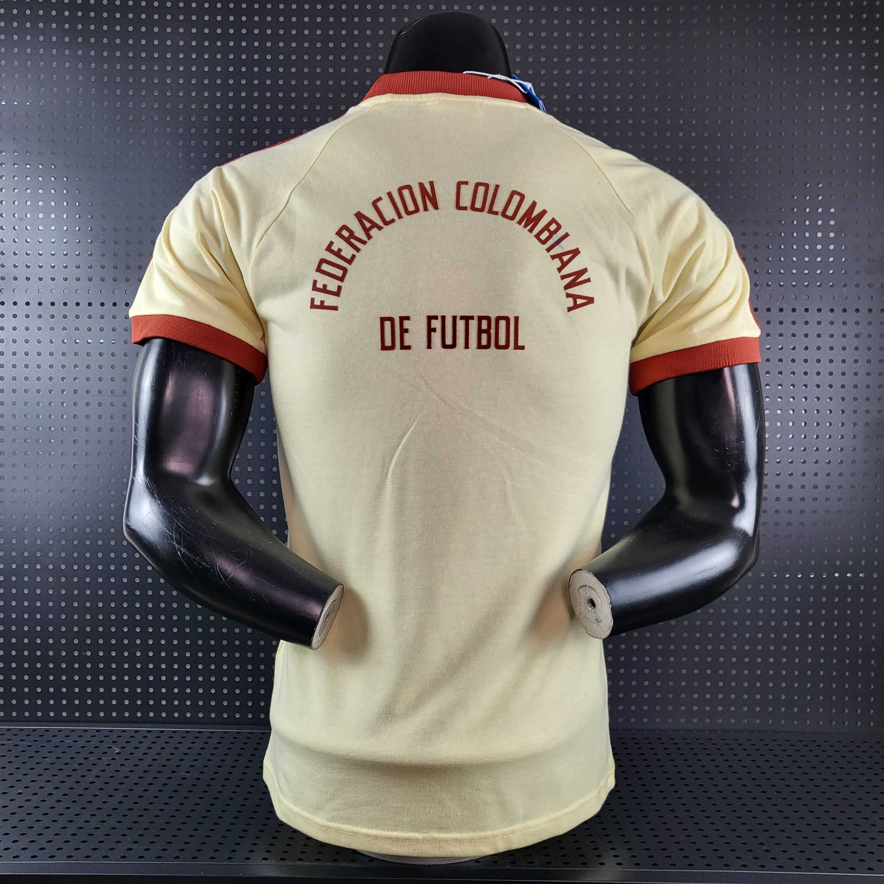 Colombia 2024 Classic Originals 3-Stripes Casual Shirt - Player Version - Unitedfutballjersey