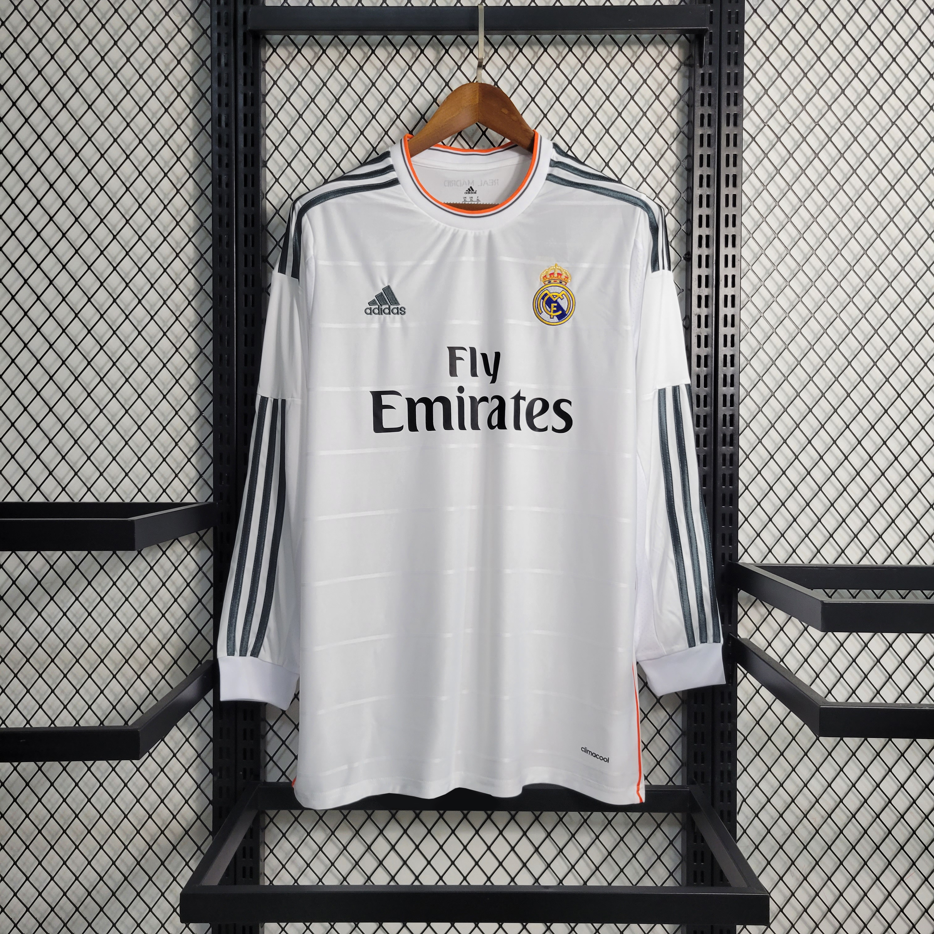 Retro Real Madrid 13-14 Home Stadium Long Sleeve Jersey - Unitedfutballjersey